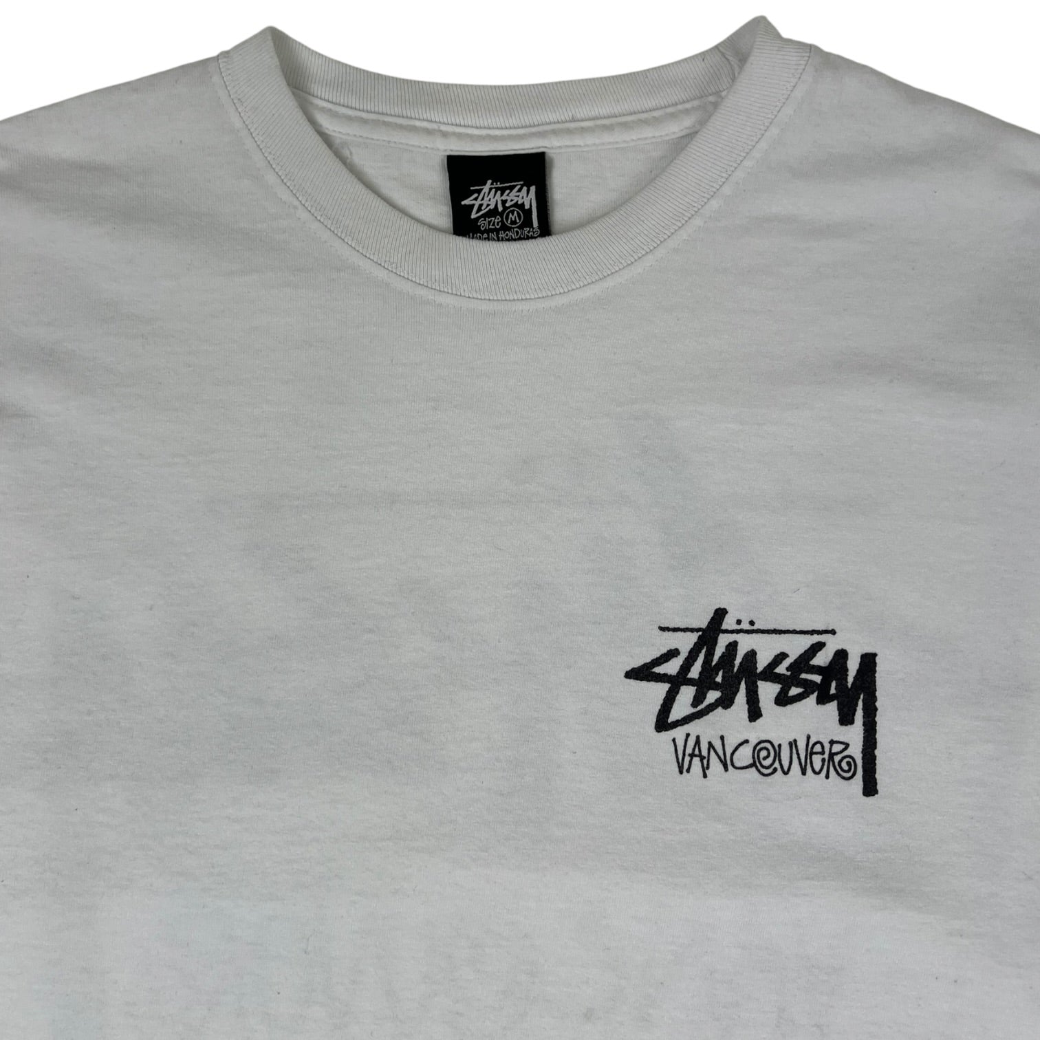 Stussy Vancouver Chapter Long Sleeve T-Shirt White