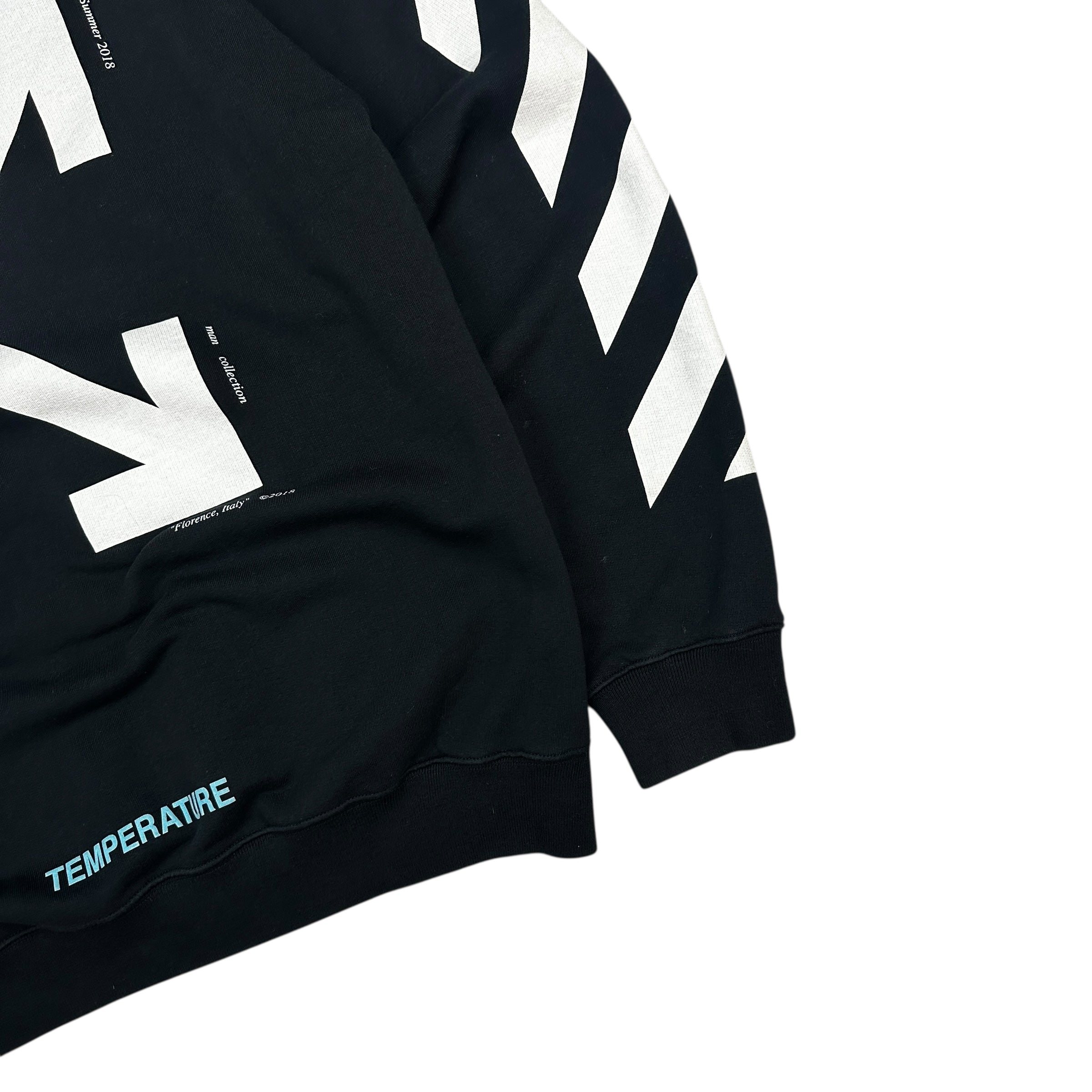 Off White Mona Lisa Arrows Hoodie Black/White