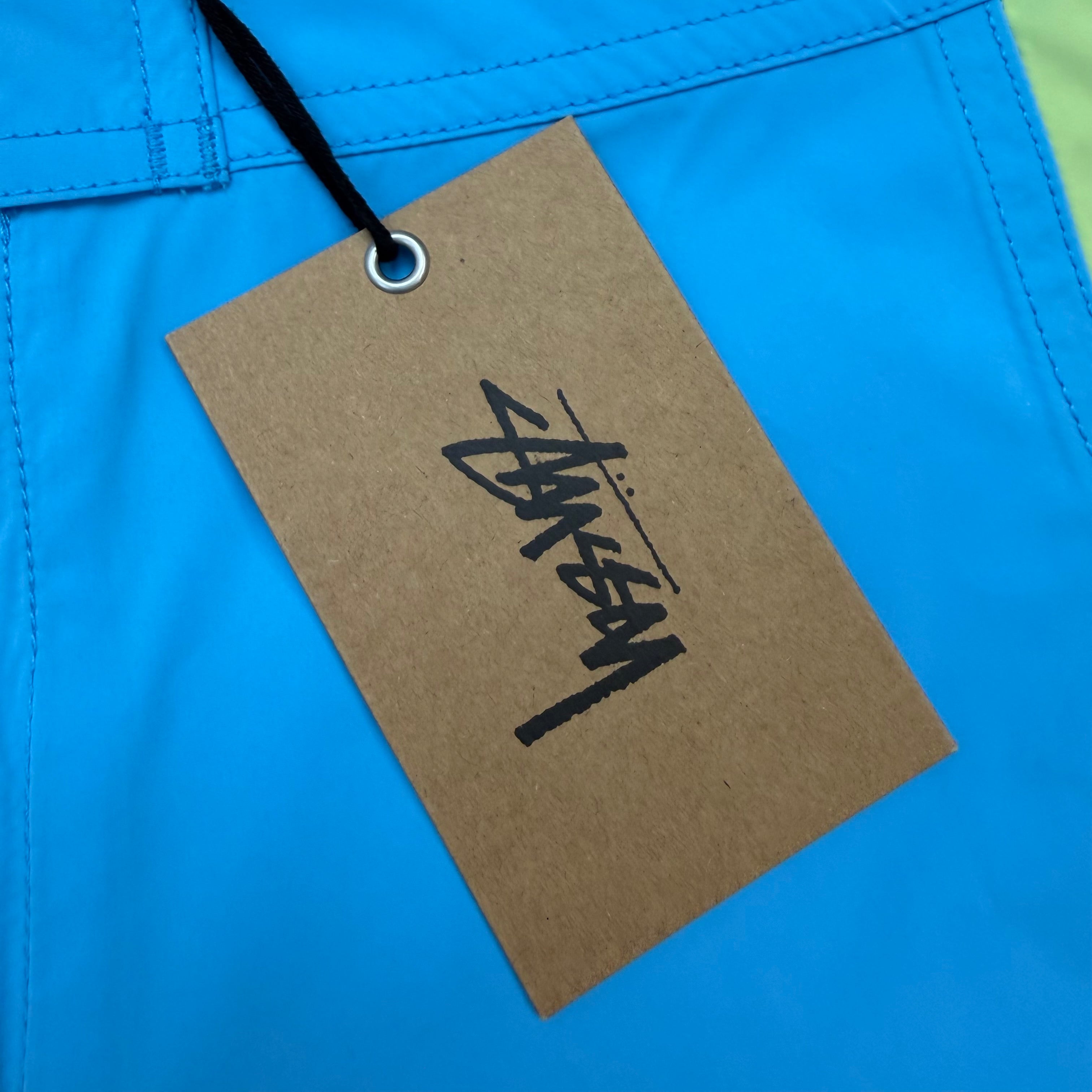 Stussy Curved Panel Board Shorts Blue