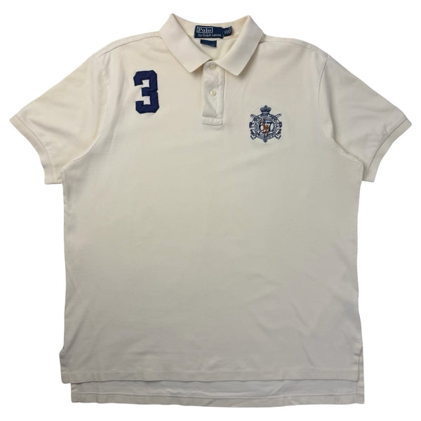 Vintage Polo Ralph Lauren Equestrian Badge Polo Beige
