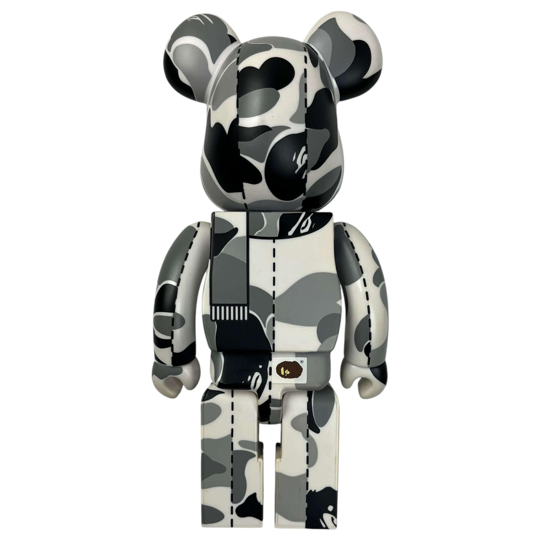 BAPE x Bear Brick ABC Camo 400% Black/Cream