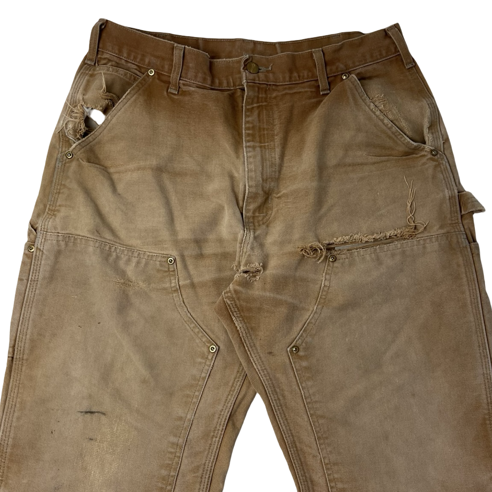 Vintage Carhartt Double Knee Carpenter Pants Beige