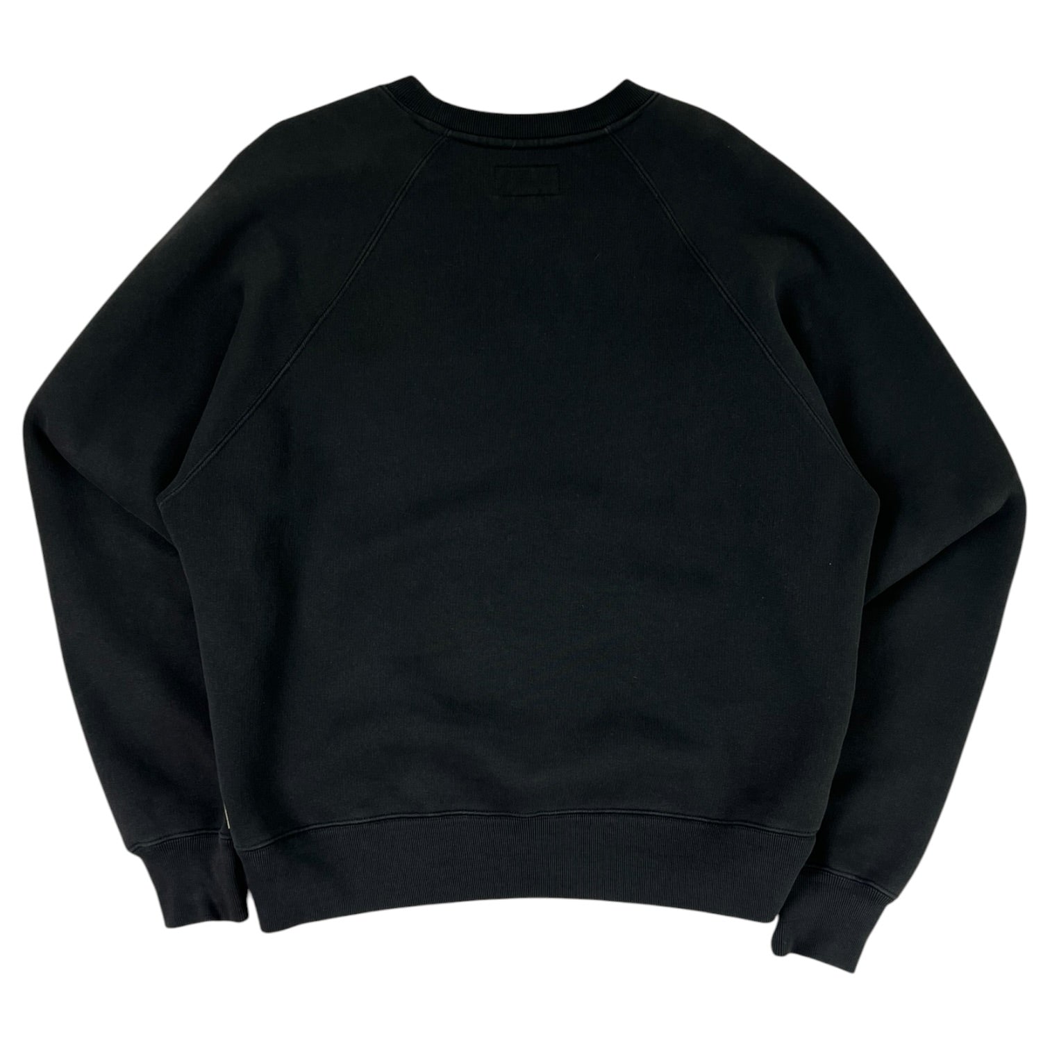 Stussy Fleece Raglan Crewneck Sweatshirt Black