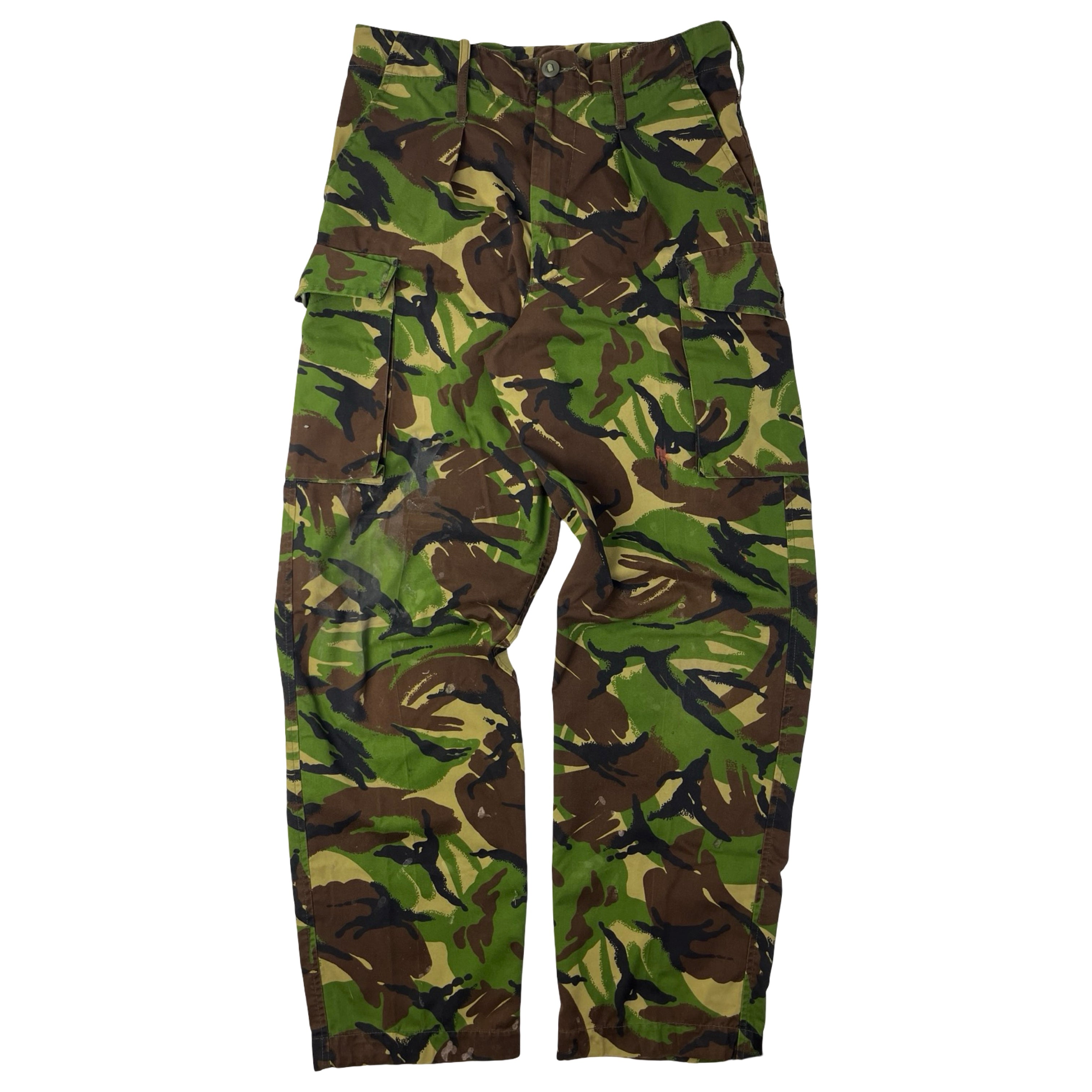 Vintage British DPM Camouflage Cargo Pants Green