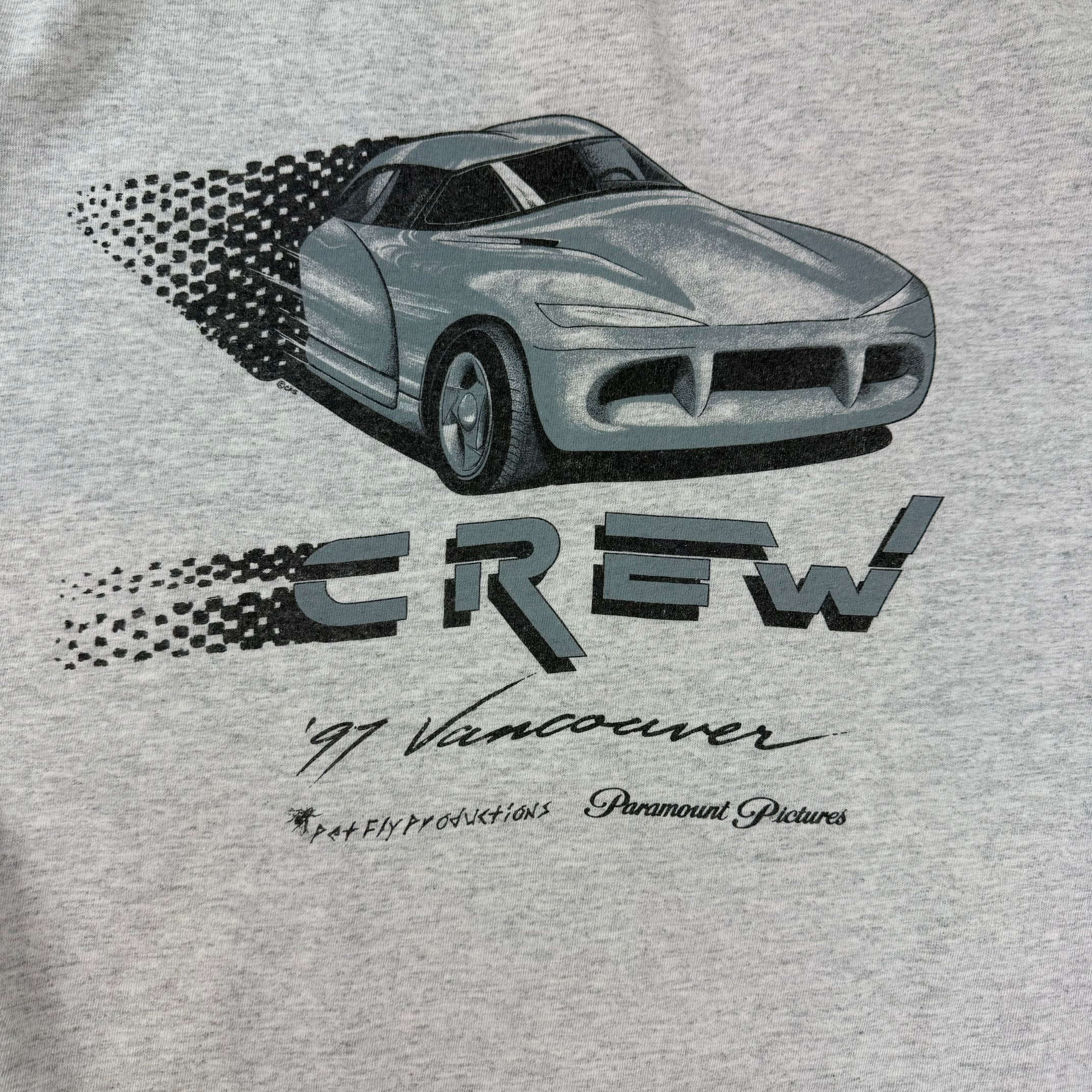 Vintage Dodge Viper Filming Crew T-Shirt Grey