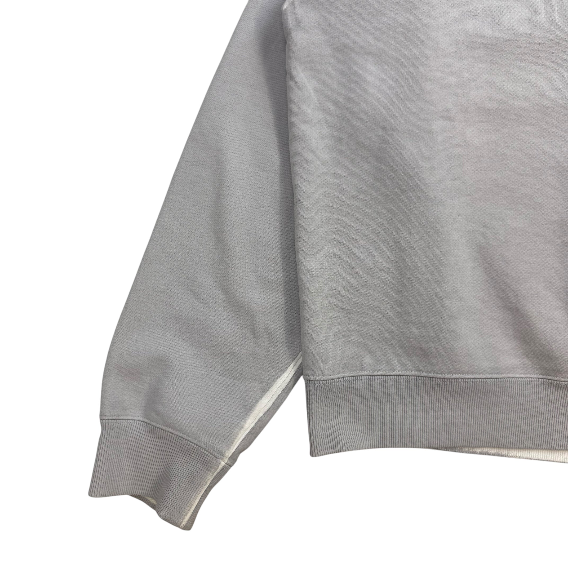 Dior x Shawn Stussy Bee Garment-Dyed Crewneck Grey