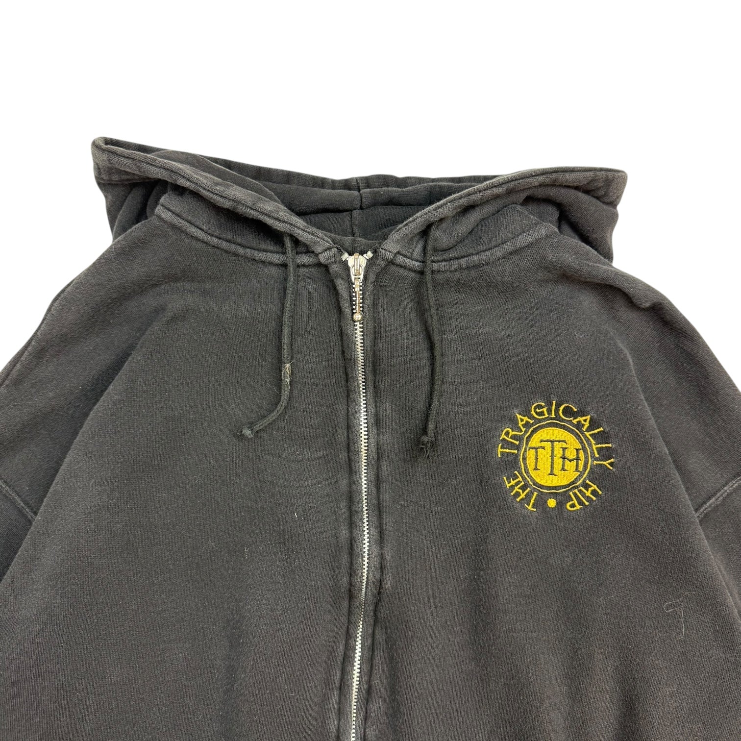 Vintage The Tragically Hip Zip Up Sweater Black