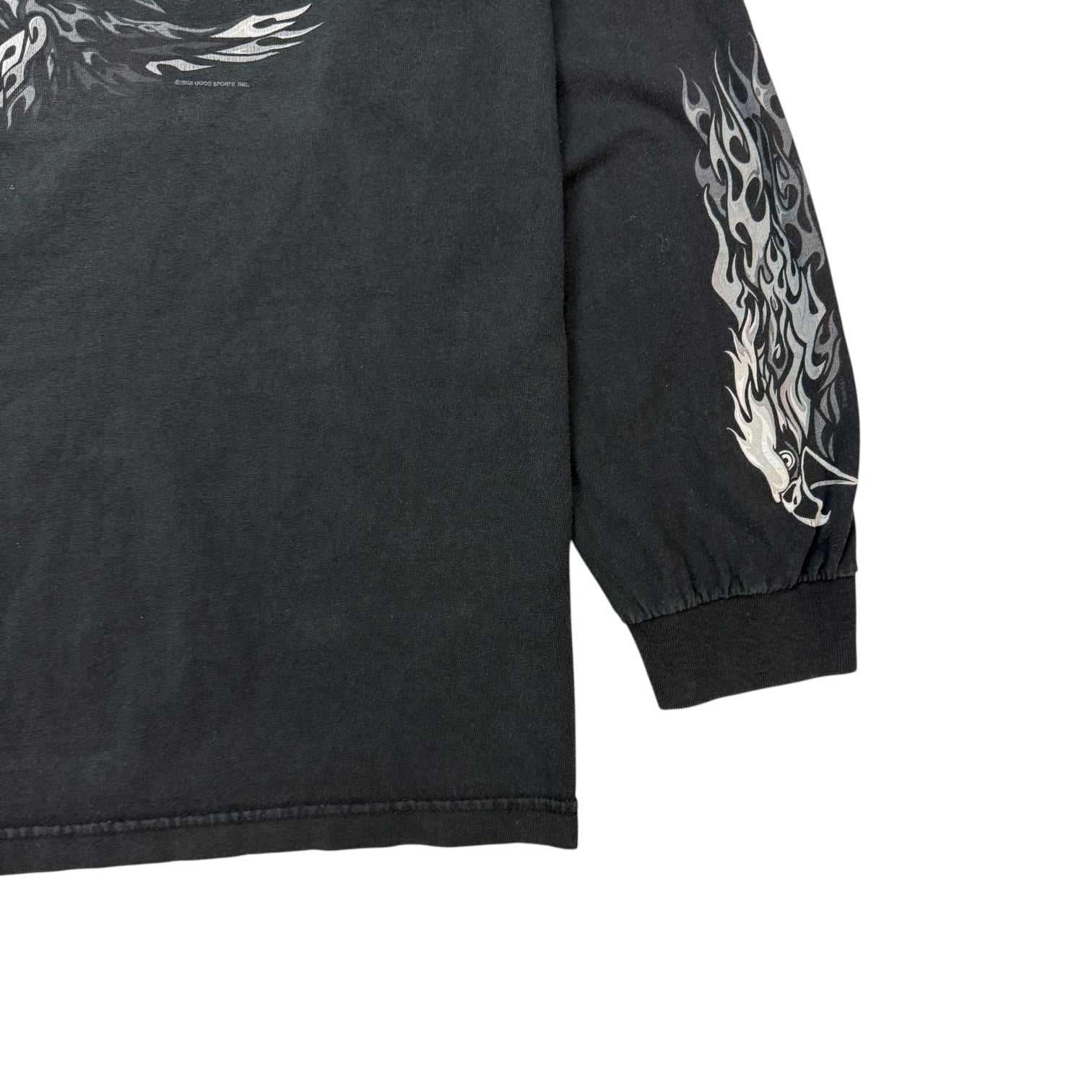 Vintage Hot Leathers Eagle L/S Tee Black