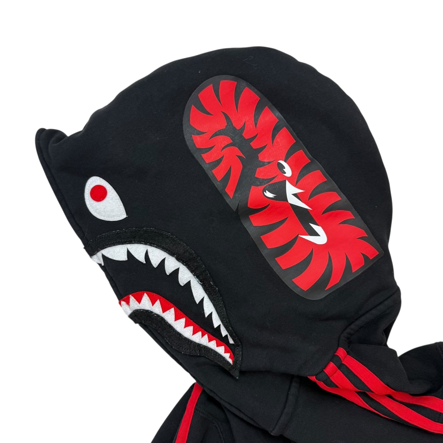 Adidas x Bape Shark Full Zip Hoodie Black/Red