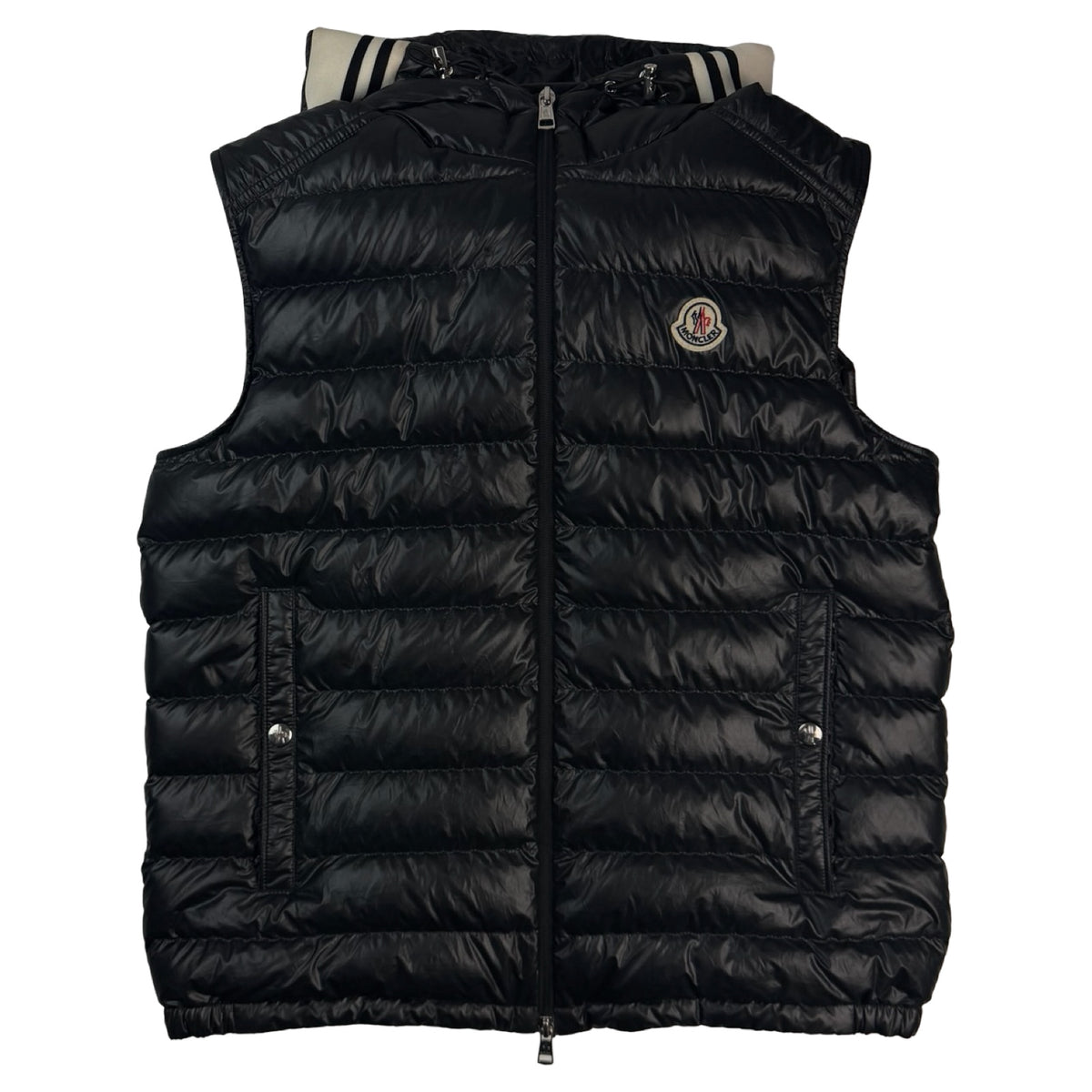 Moncler Clai Full Zip Down Vest Black