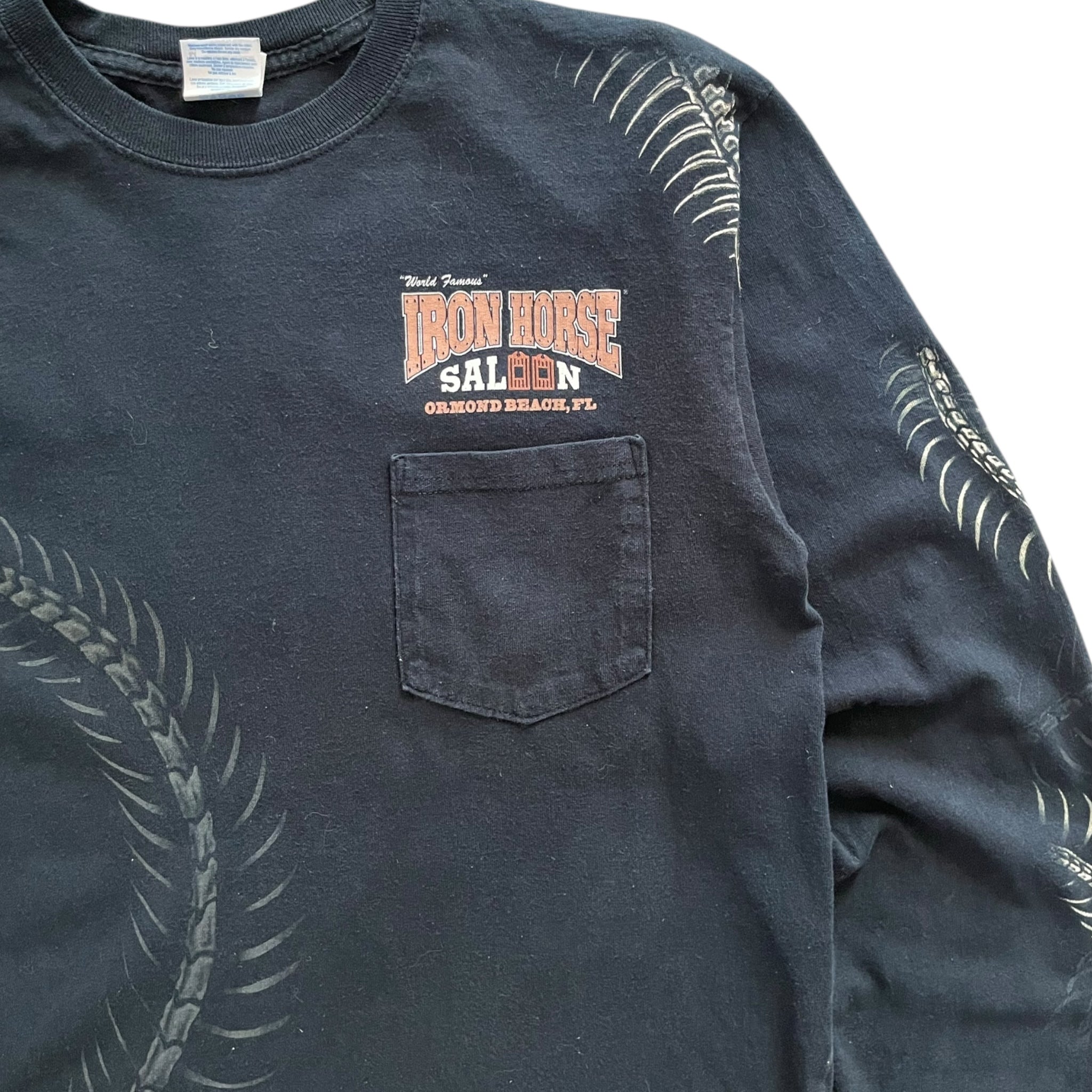 Iron Horse Saloon Snake Skeleton Longsleeve Shirt