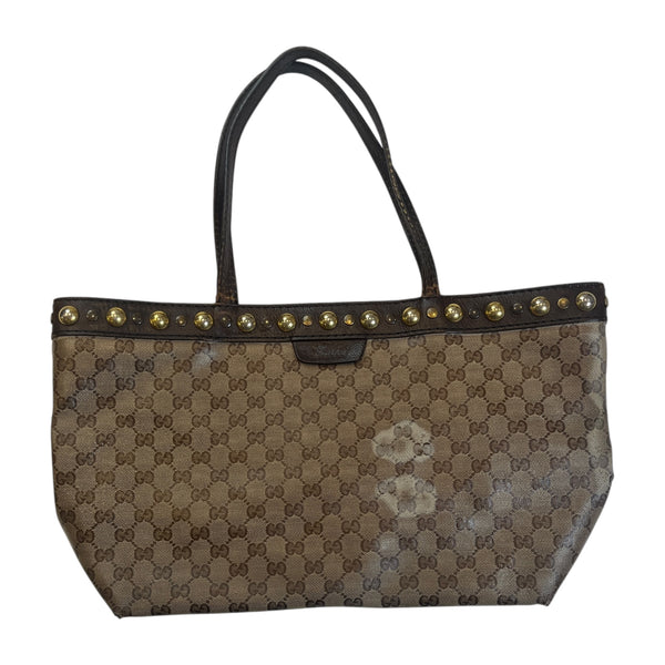 Gucci GG Crystal Babouska Studded Tote Bag