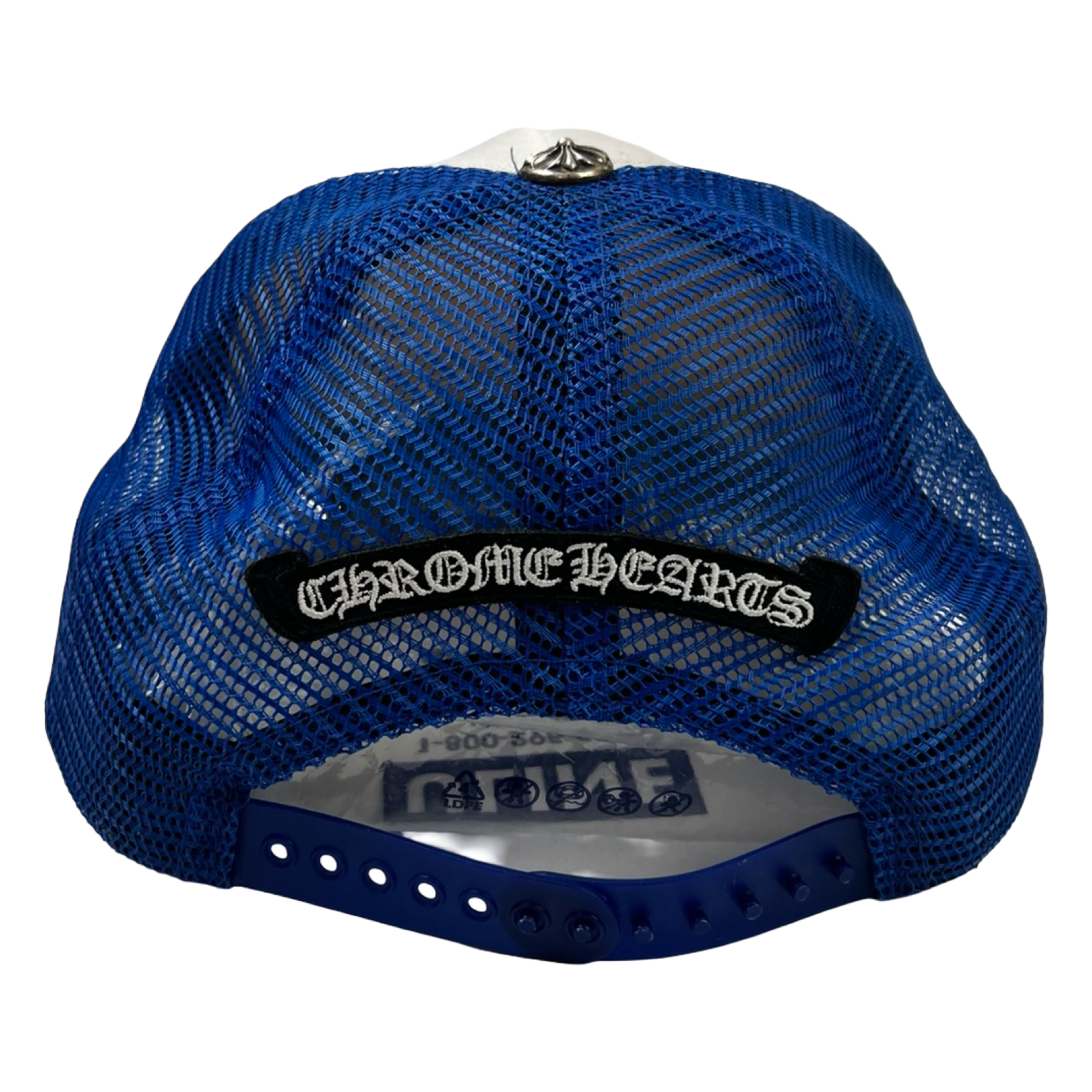 Chrome Hearts Eyechart Trucker Hat Blue