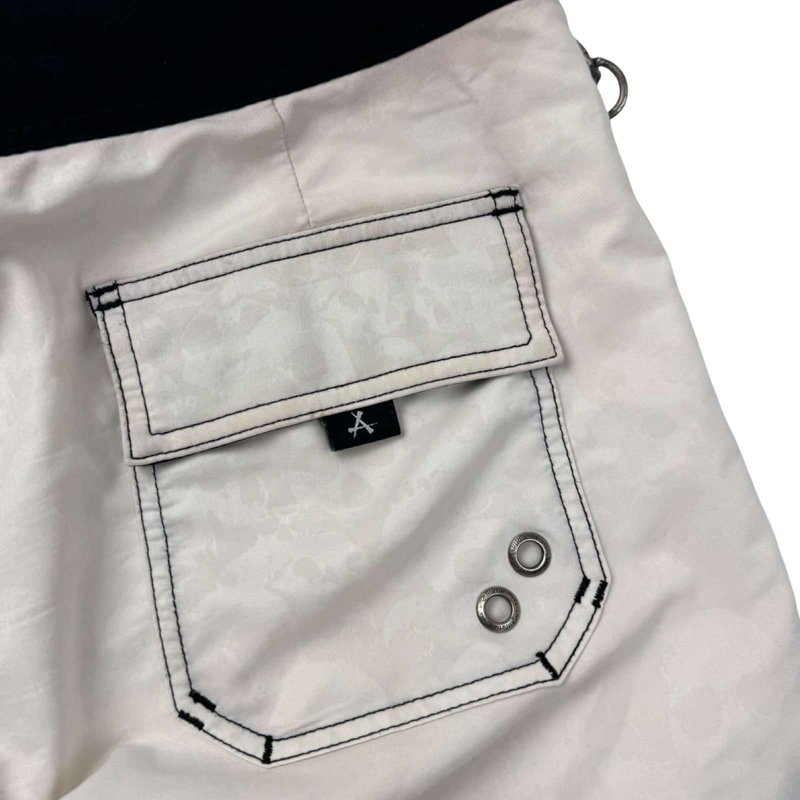 Vintage Y2K Affliction Cross Skeleton Board Shorts