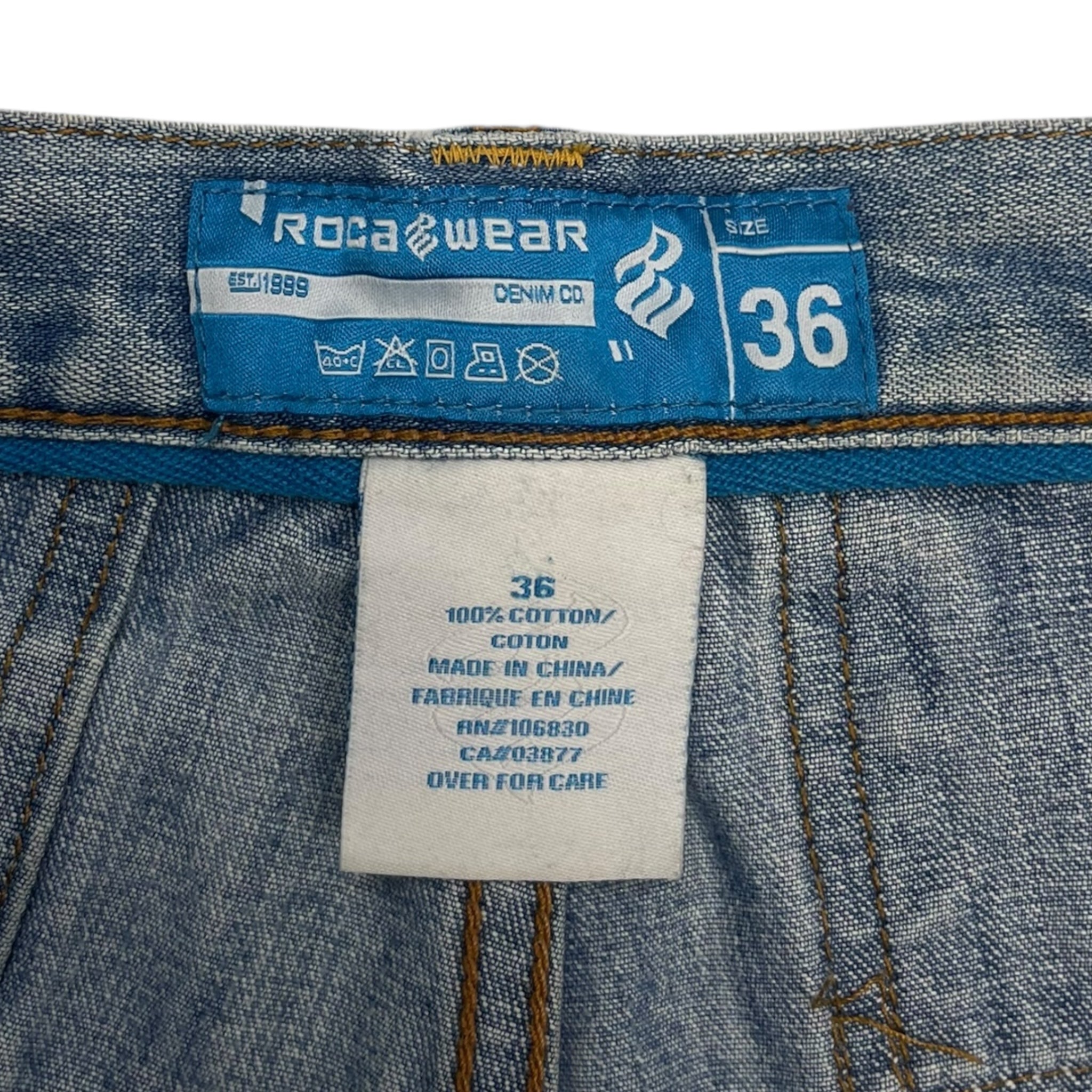 Vintage Y2K Rocawear Baggy Light Wash Denim Bottoms
