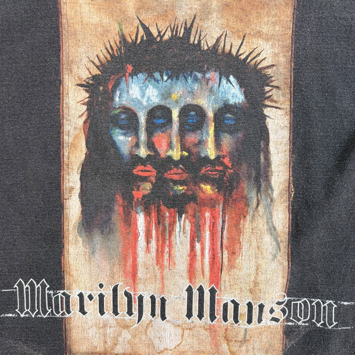 Vintage Marilyn Manson Believe Trismegistus Jesus Long-Sleeve Black
