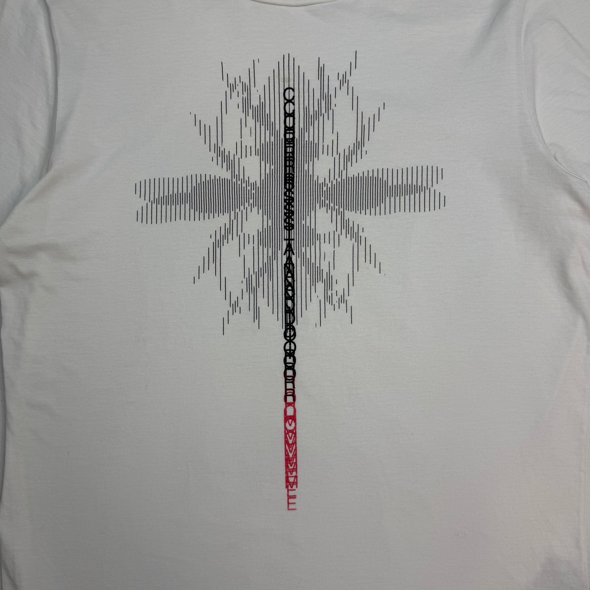 Dior Homme Bee Script Tee White