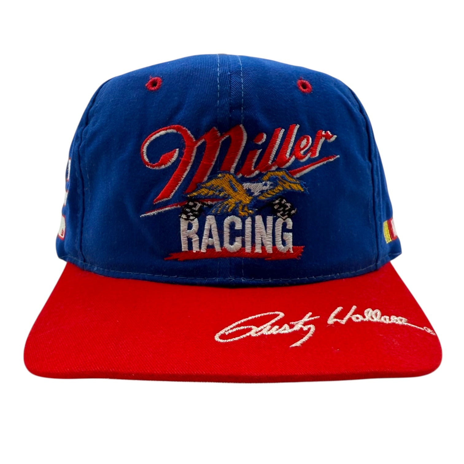 Vintage NASCAR Miller Racing Hat Blue/Red