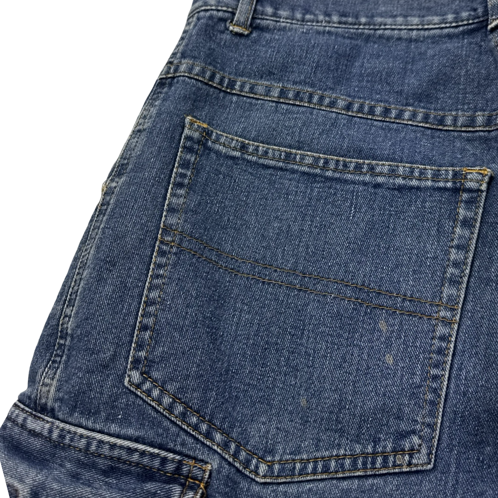 Vintage Cargo Denim Shorts Medium Indigo