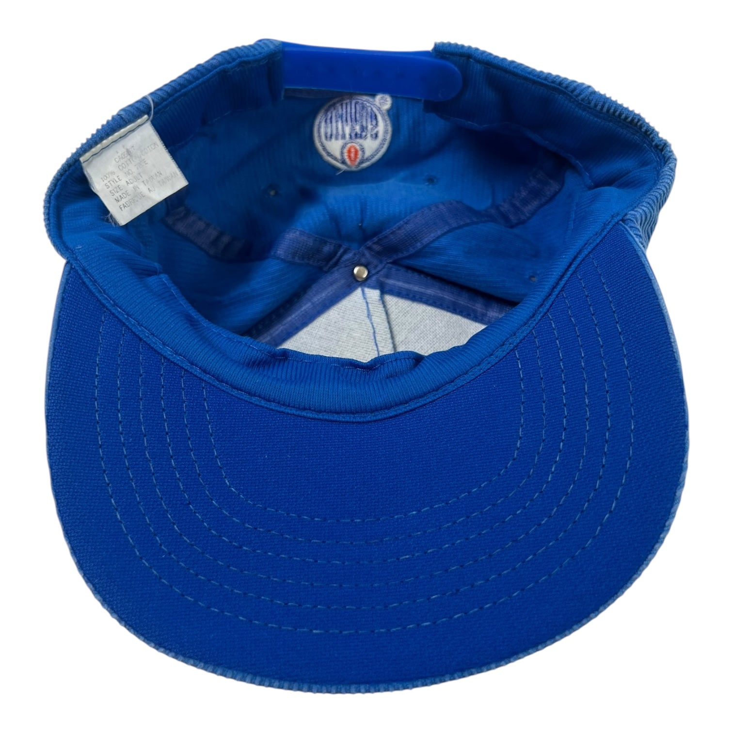 Vintage Edmonton Oilers Snapback Hat Blue