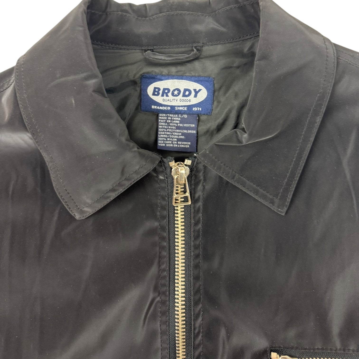 Vintage Brody Polyvinyl-chloride Jacket Black