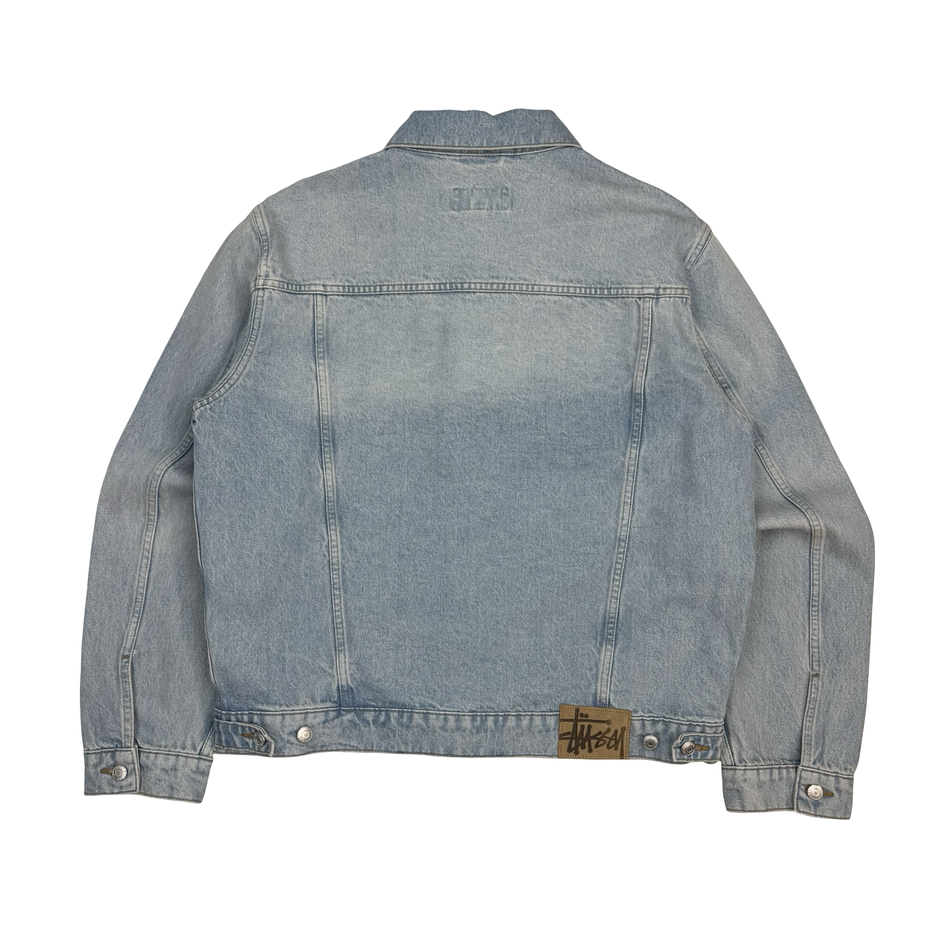Stussy Trucker Jacket Light Denim Wash