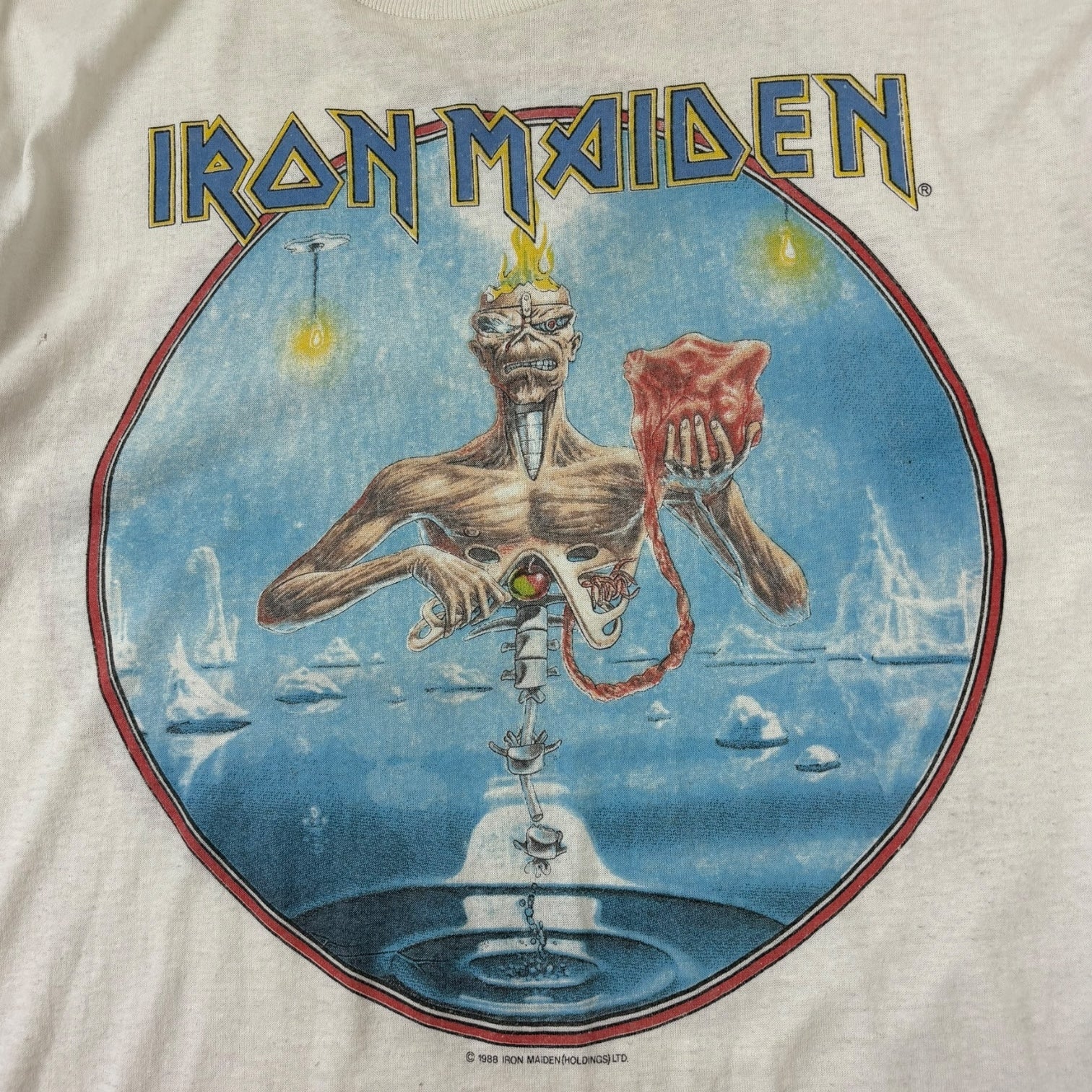 Vintage 1988 Iron Maiden “Seventh Son of a Seventh Son” T-Shirt White