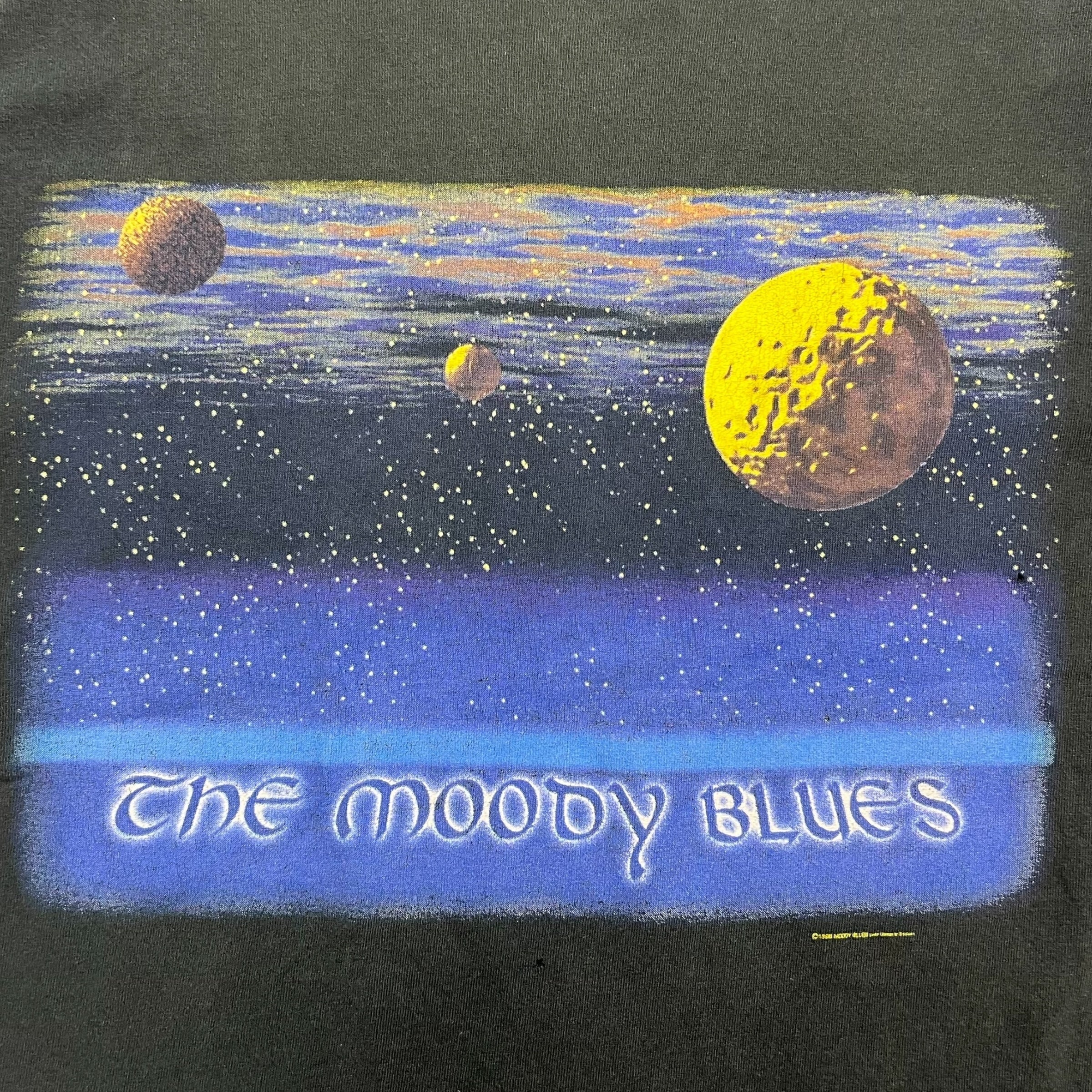 1998 Moody Blues Time Traveler Tee Black