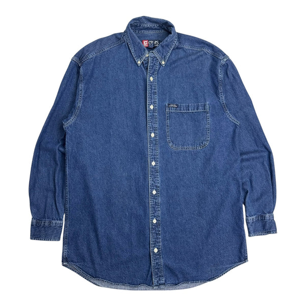 Vintage Chaps Denim L/S Button Up Shirt Dark Wash