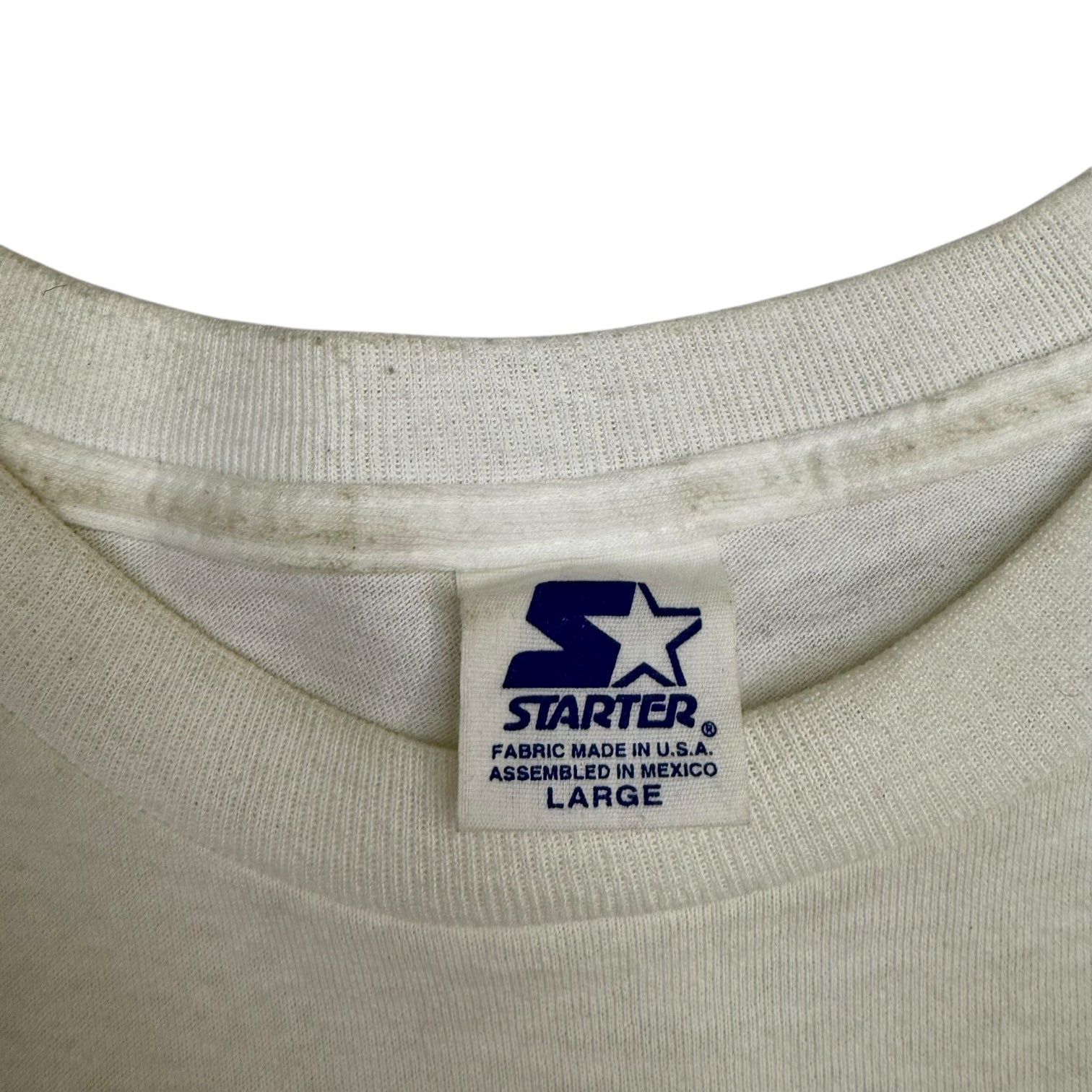 1997 Starter Chicago Bulls NBA Champs Tee Whitet