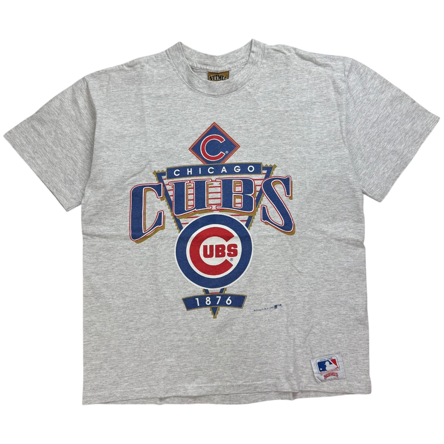 1992 Chicago Cubs Tee Faded Grey