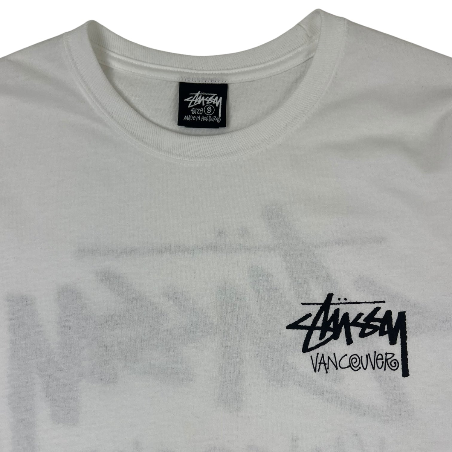 Stussy Vancouver Chapter Long Sleeve T-Shirt White