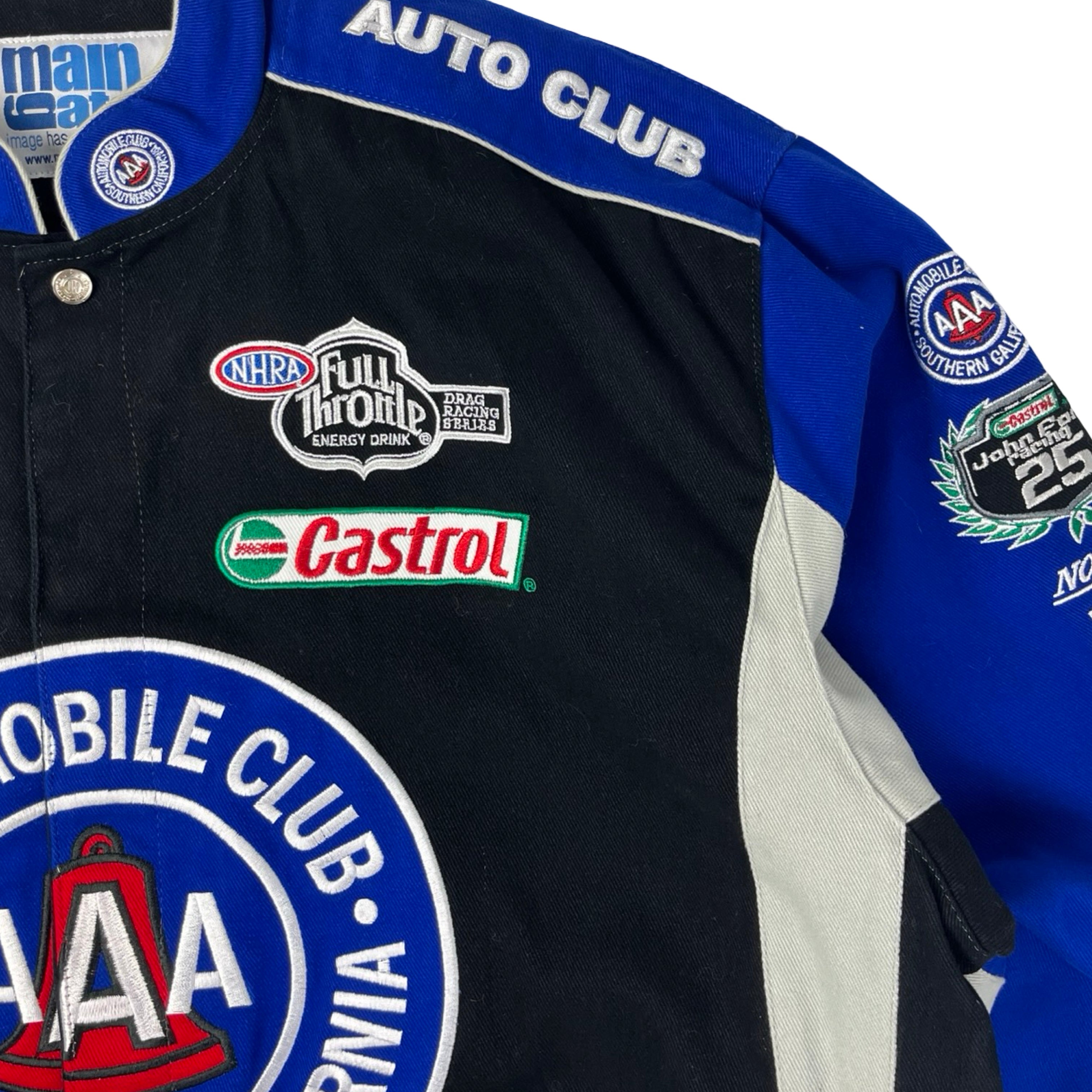 Vintage AAA Auto Club NASCAR Jacket Black/Blue