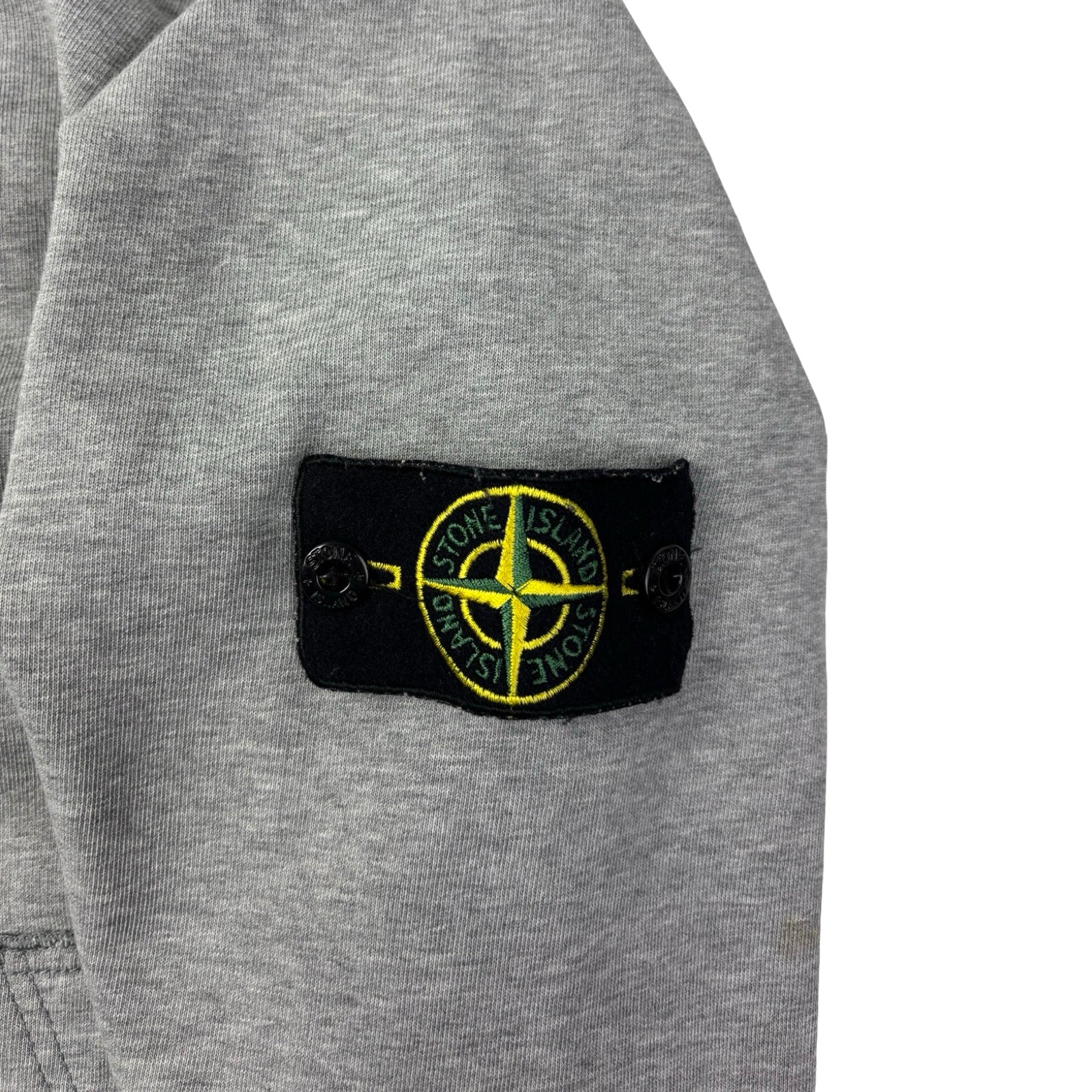 Stone Island Shoulder Compass Hoodie Grey
