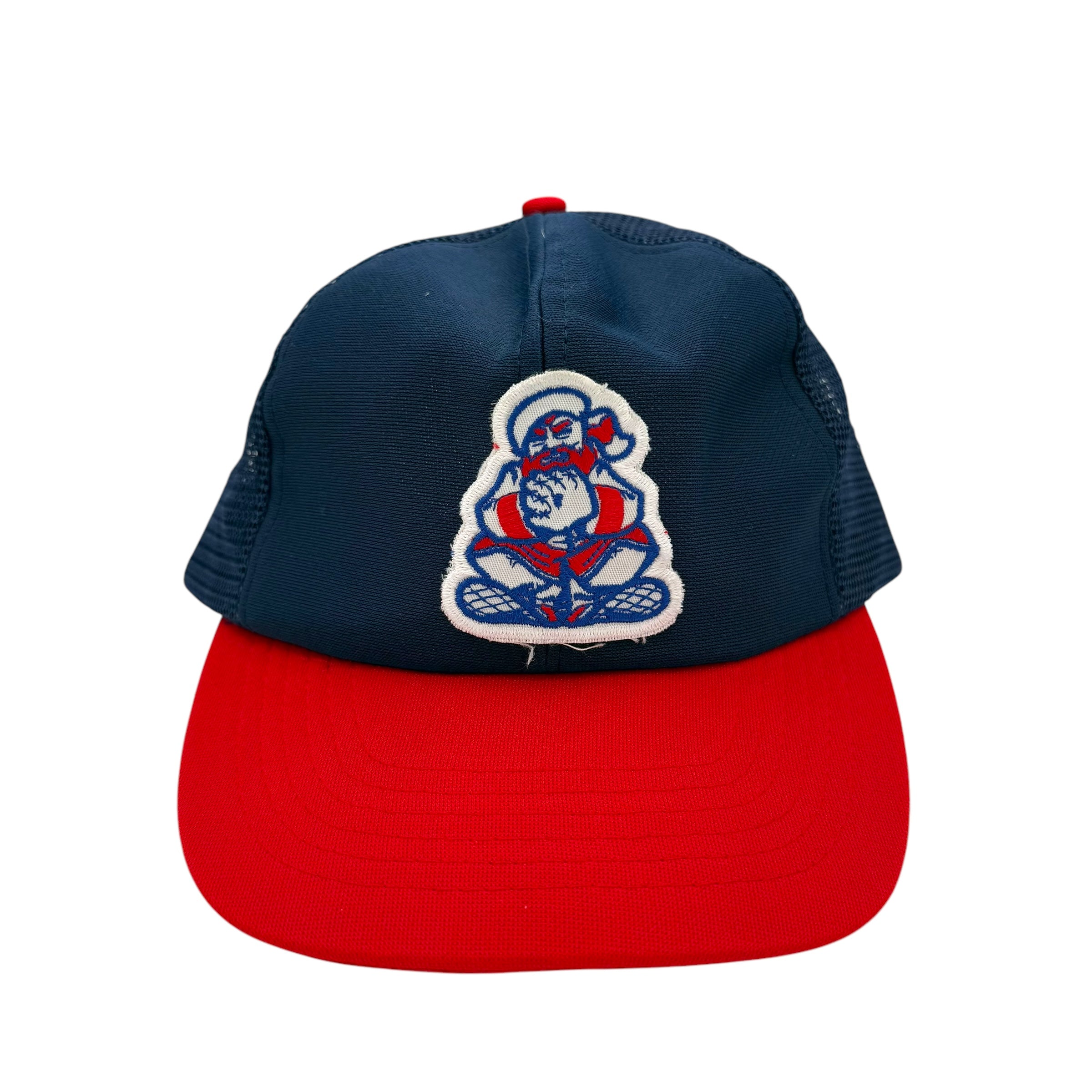 Vintage Edmonton Trappers Hat Blue/Red