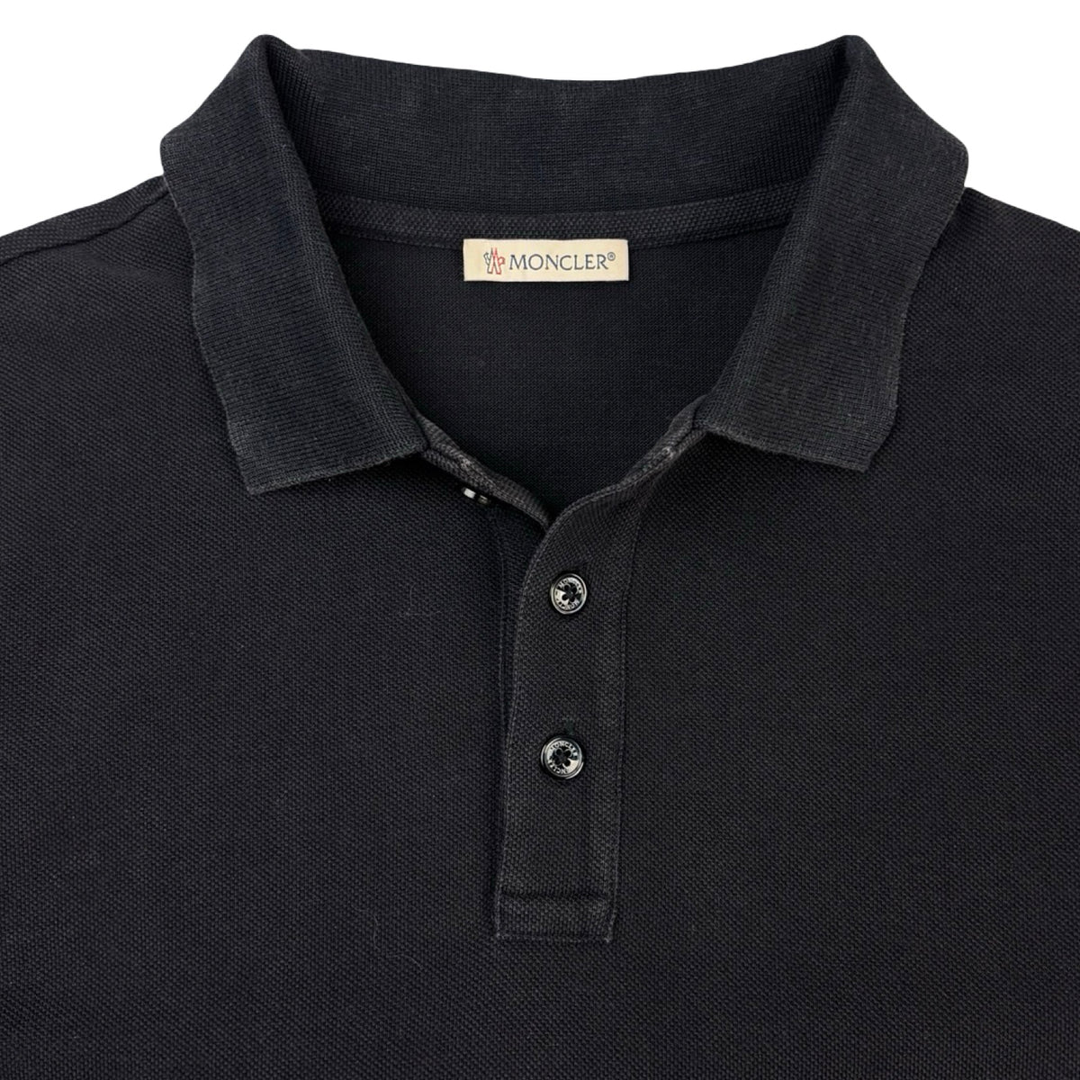 Moncler Manica Corta Polo-Shirt Black