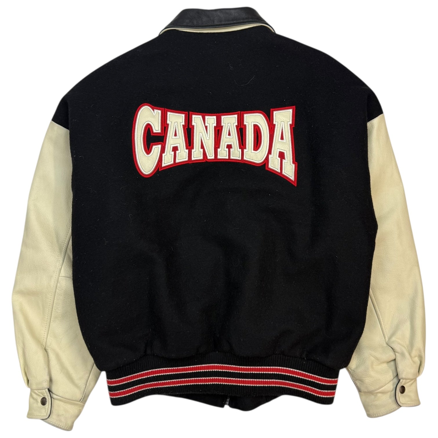 Vintage Canada Letterman Jacket Black/Cream
