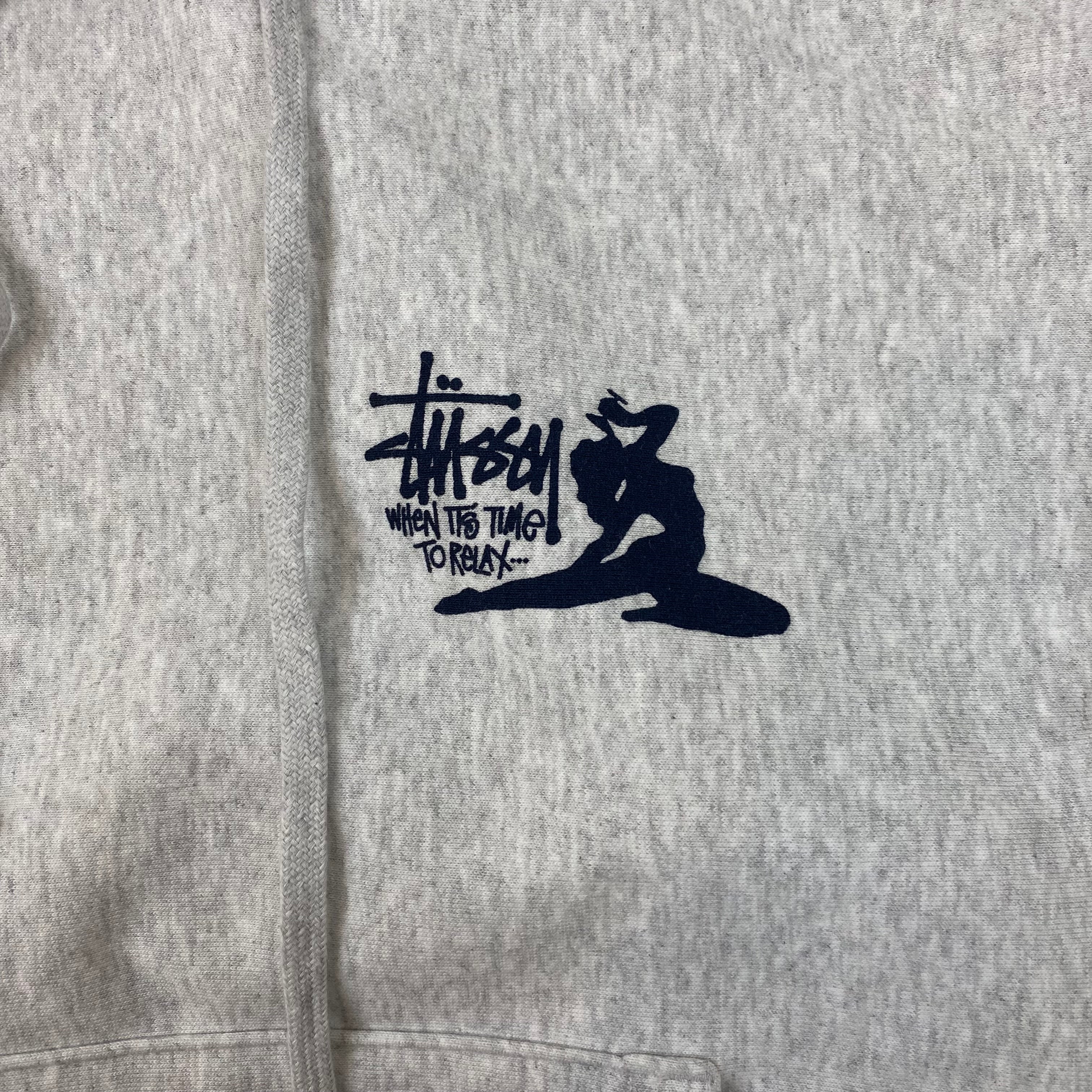 Stüssy Relax Hoodie Heather Grey