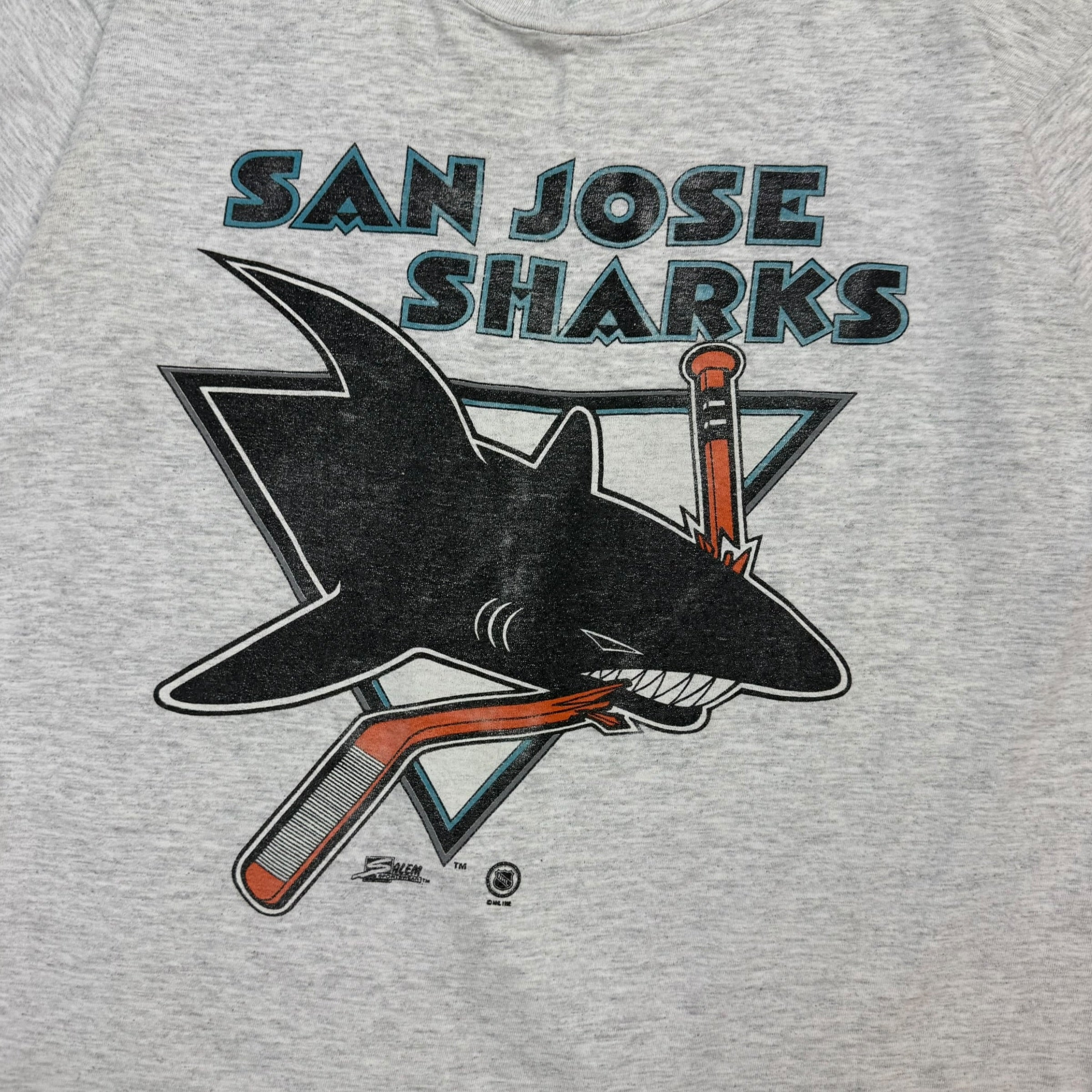 Vintage San Jose Sharks Tee Grey