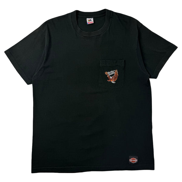 1986 Harley Davidson California Pocket Logo T-Shirt Black
