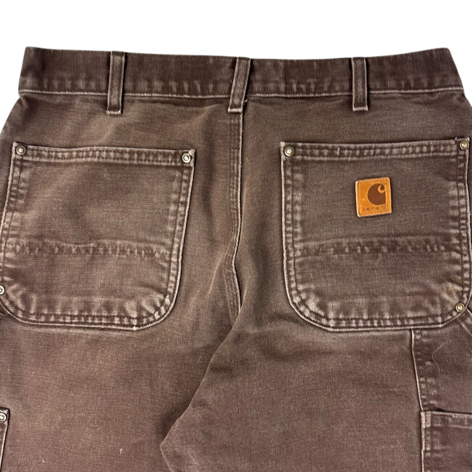 Vintage Carhartt Double Knee Carpenter Pants Washed Brown