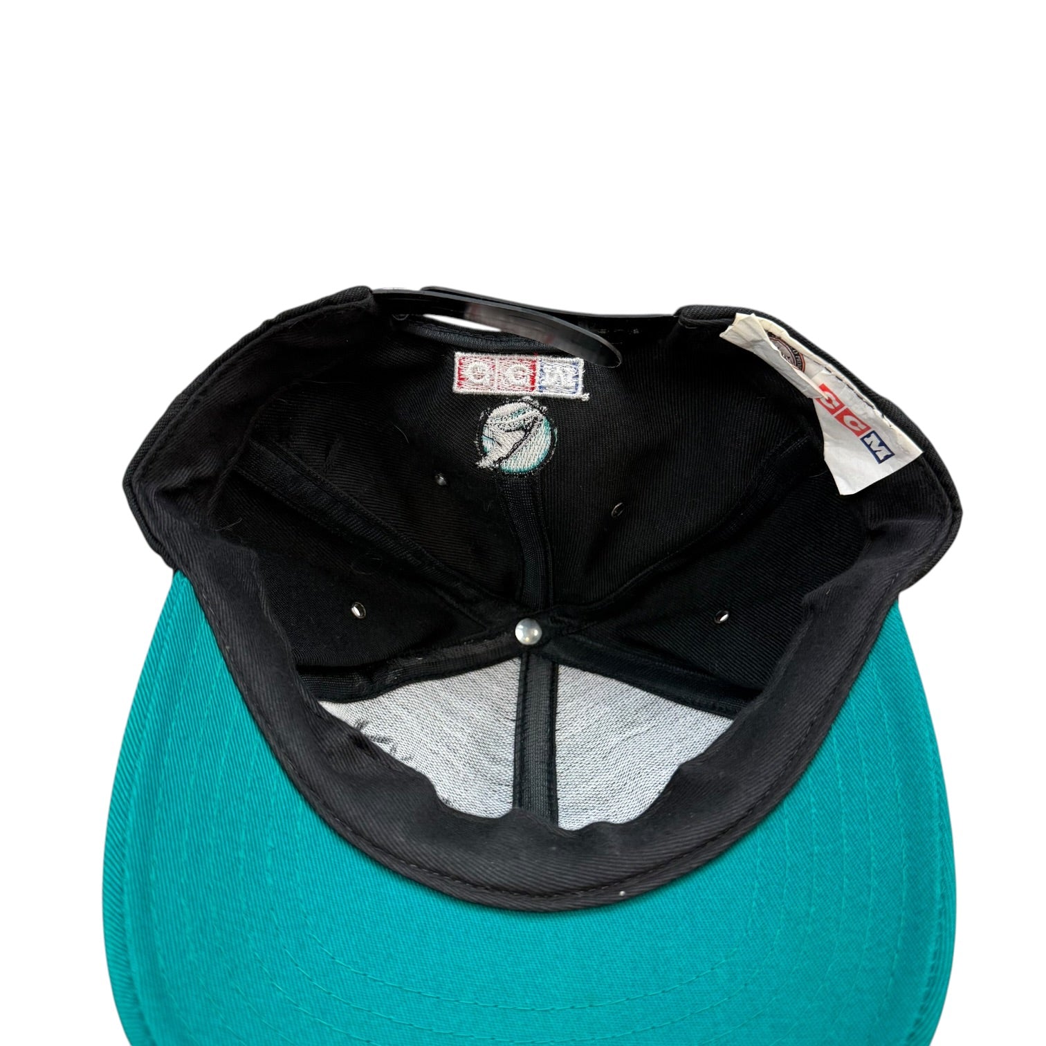 Vintage CCM San Jose Sharks SnapBack Hat Black/Teal