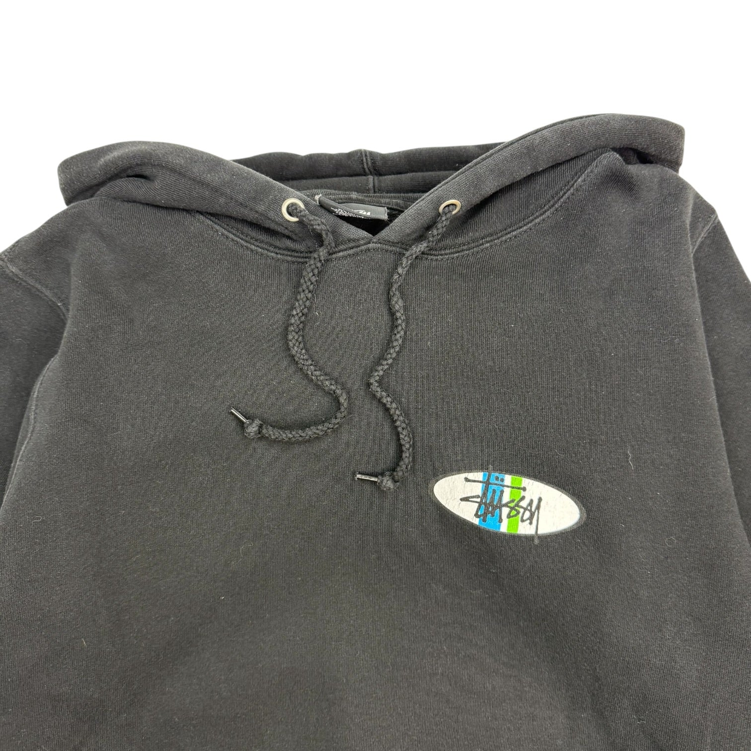 Stussy Two Bar Oval Hoodie Black