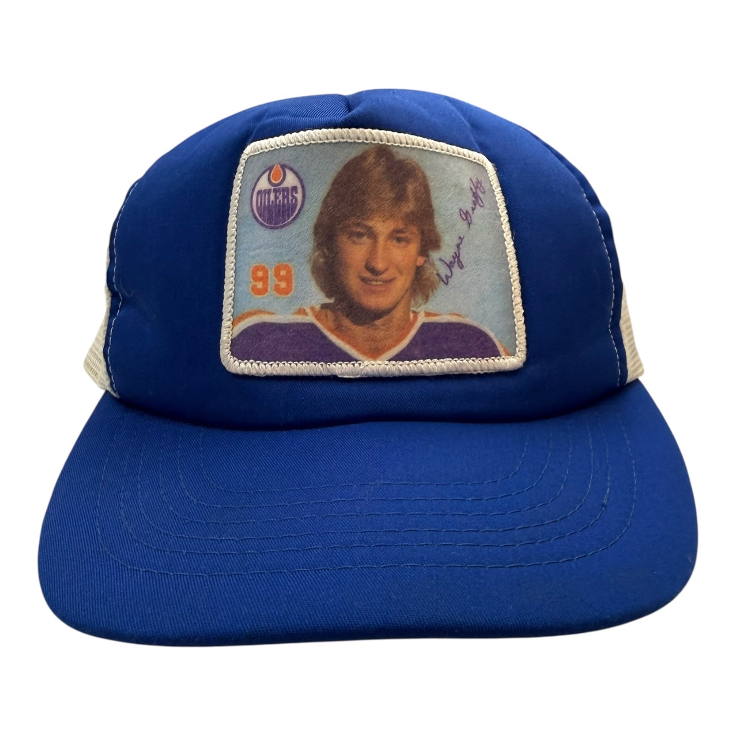 Vintage Edmonton Oilers Wayne Gretzky Hat Blue/White
