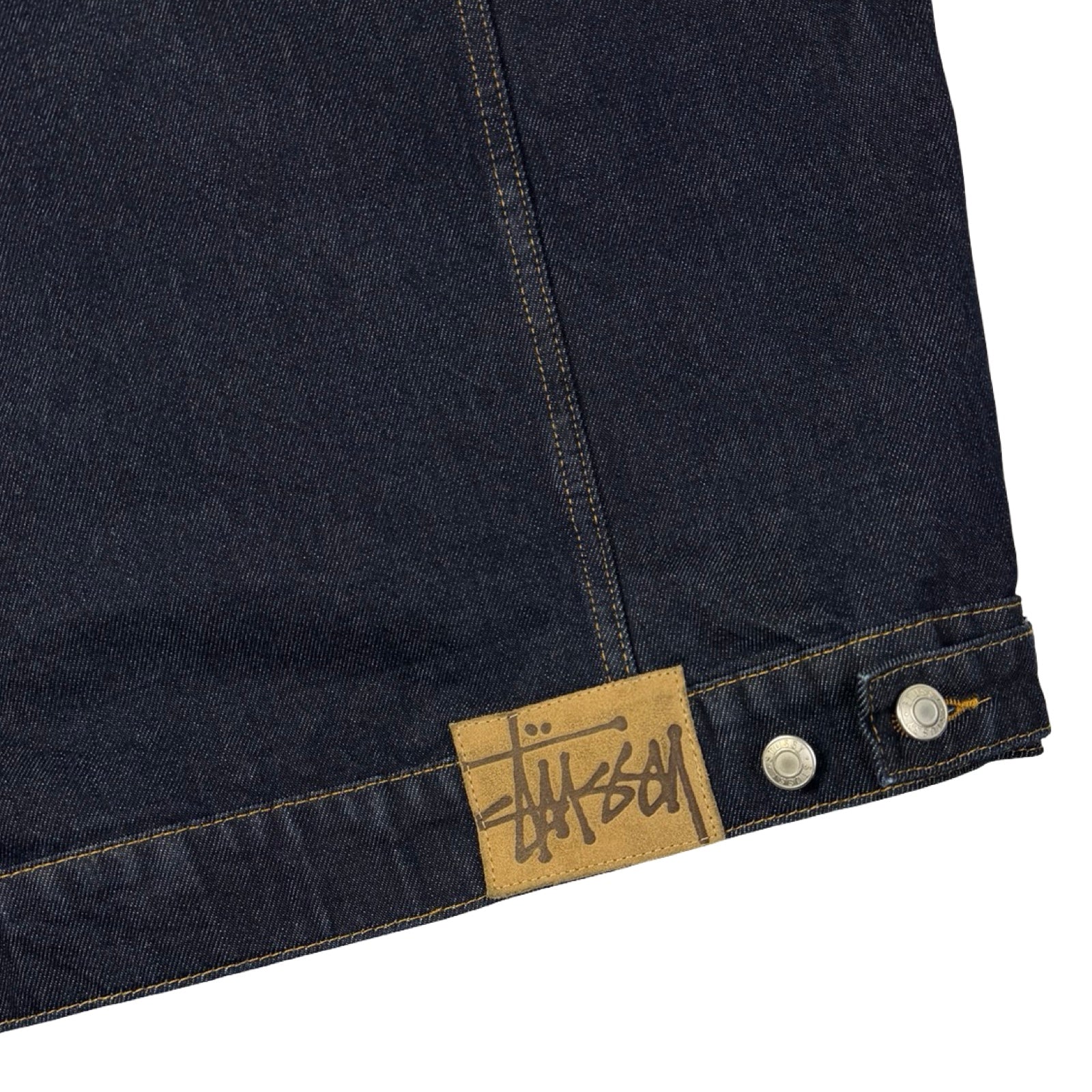 Stussy Trucker Denim Jacket Rinsed Indigo