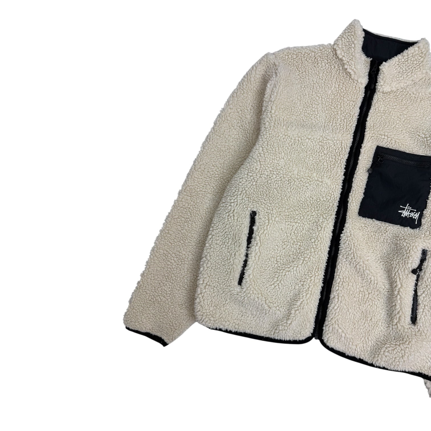 Stüssy Venus Jacquard Sherpa Jacket Natural