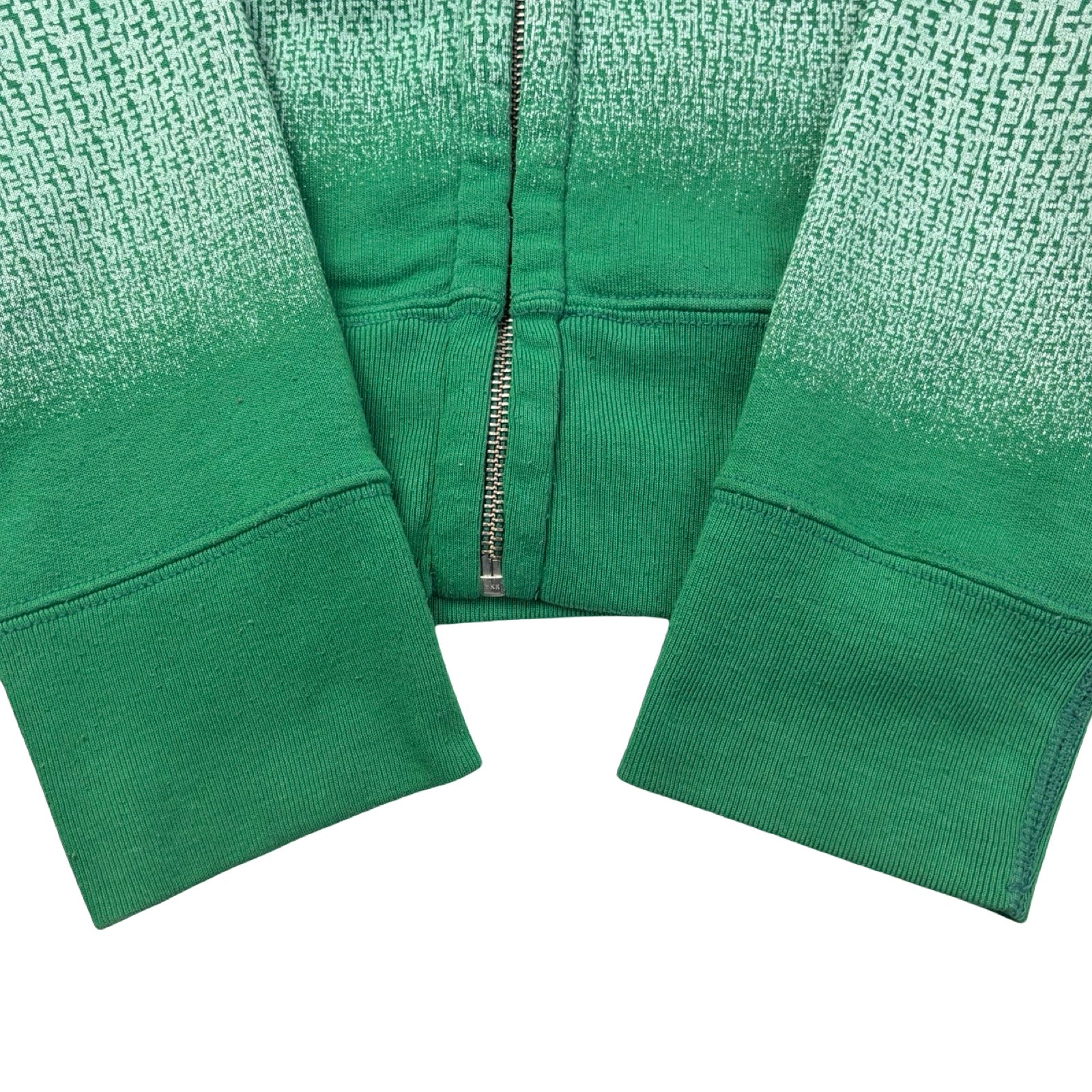 Vintage Y2K Diesel All Over Monogram Full Zip Hoodie Green