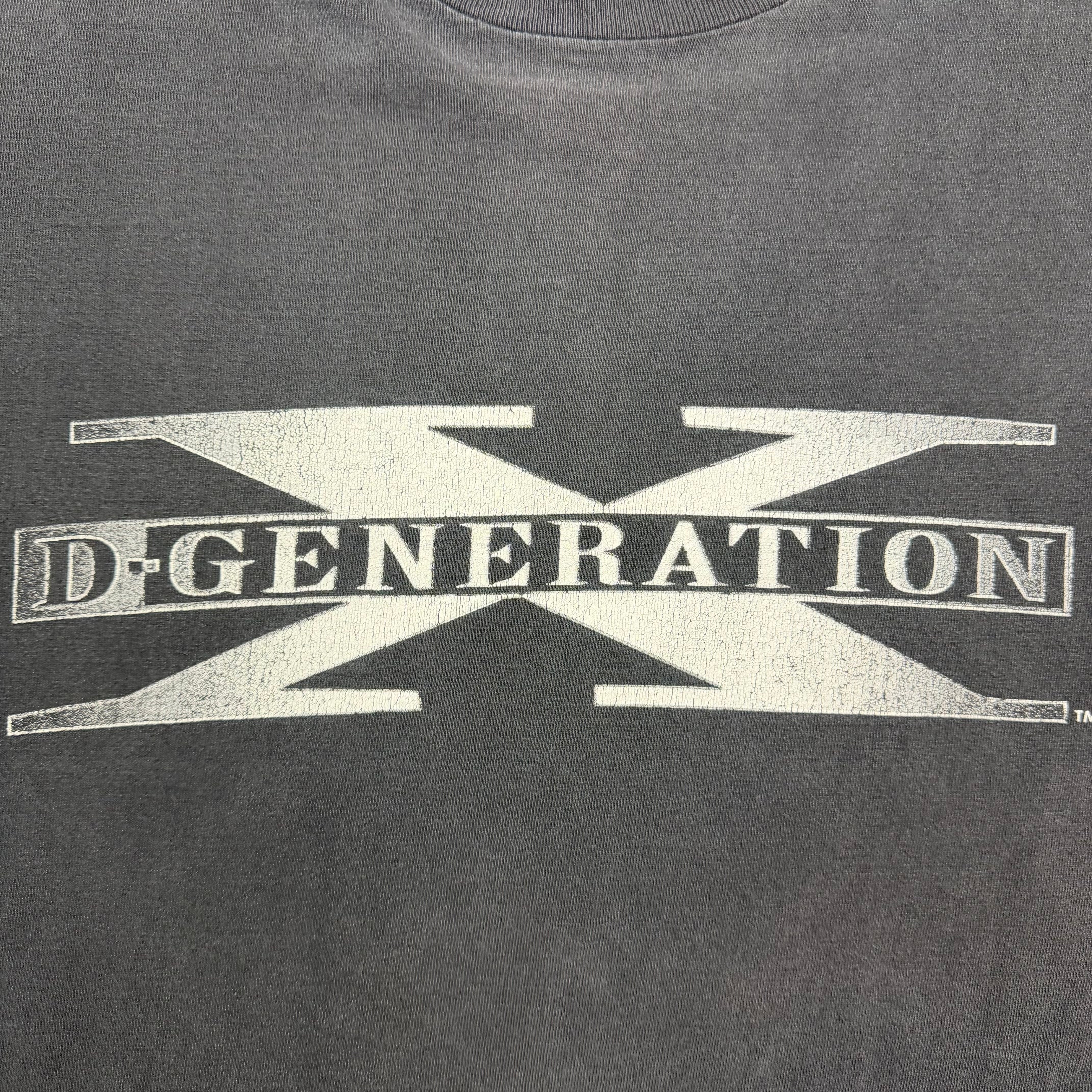 1998 WWF D-Generation X “Two Words S*CK IT” Tee Black