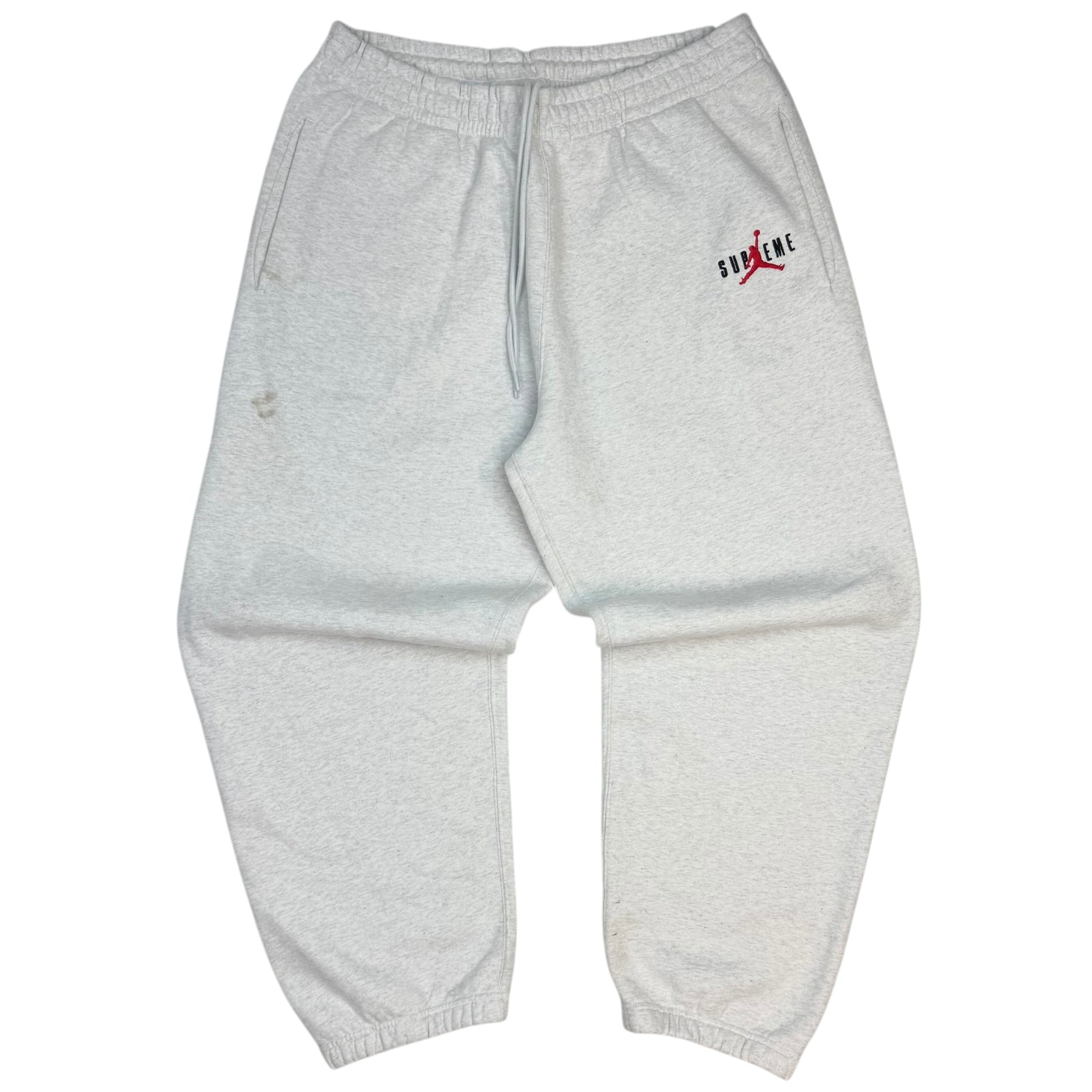 Supreme X Jordan Sweatpants Ash Grey