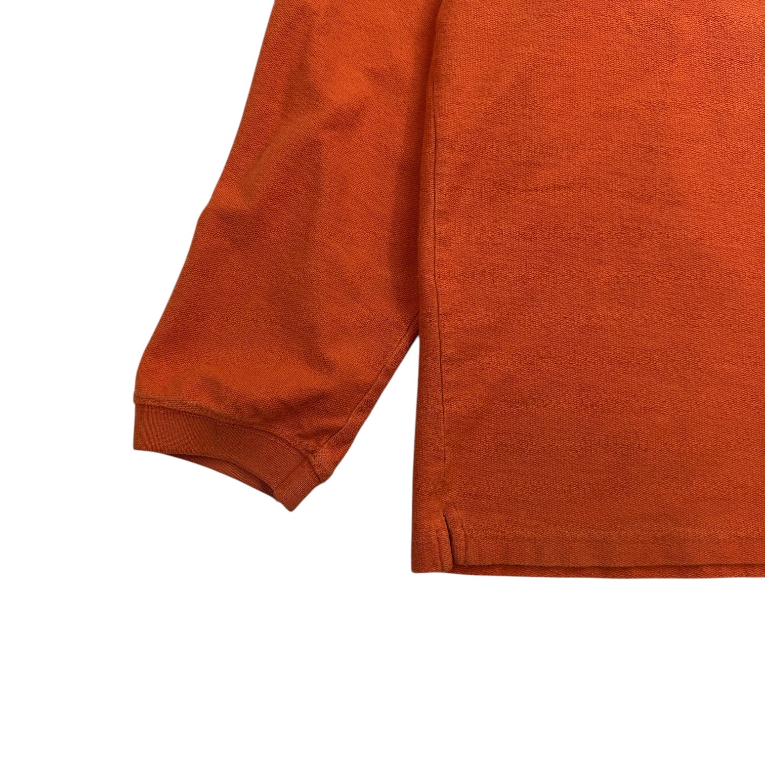 Stussy Reverse Terry Ringer L/S Tee Orange